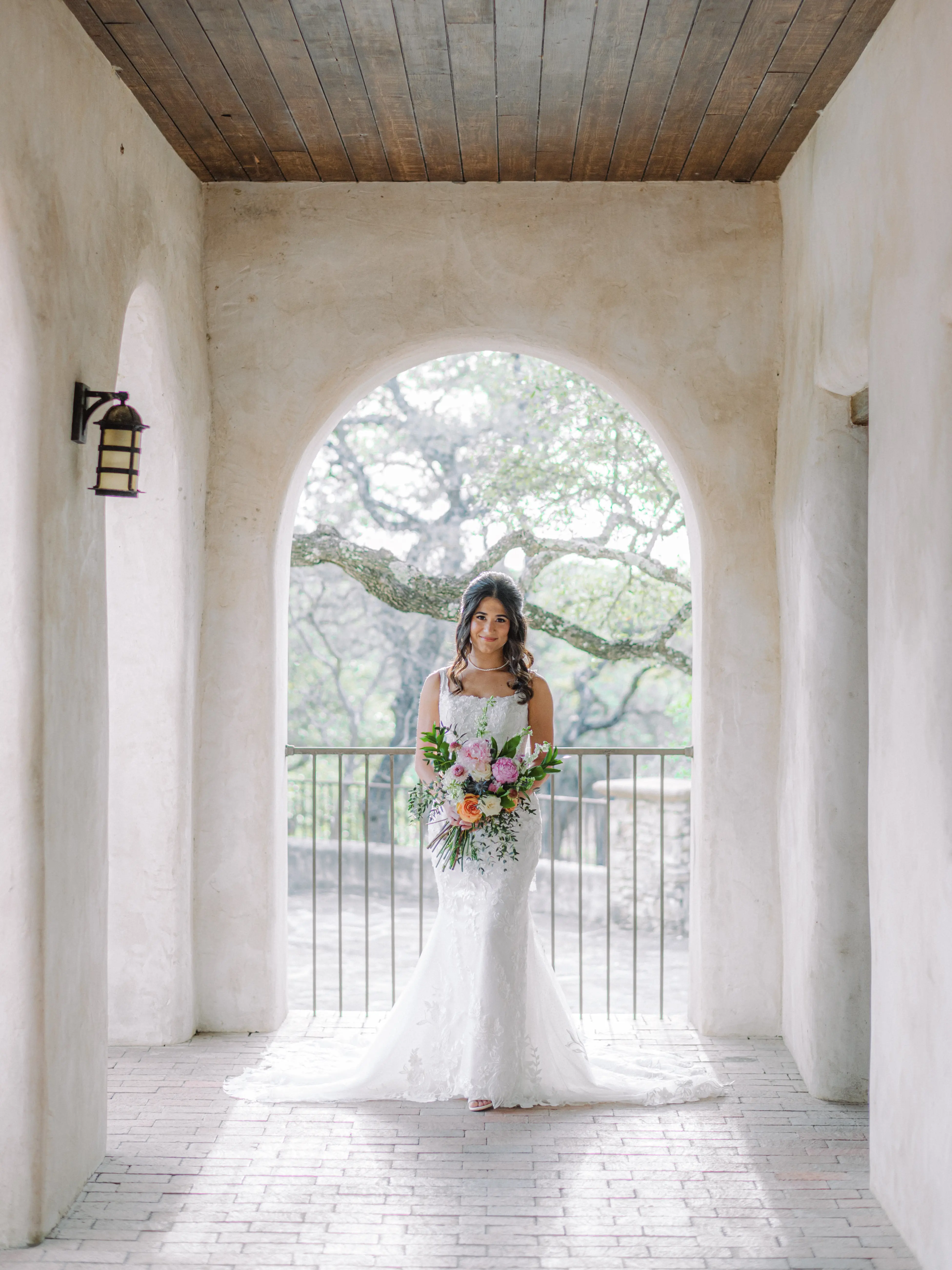 Bride In Lace Square Neck Wedding Dress Called Albany By Maggie Sottero