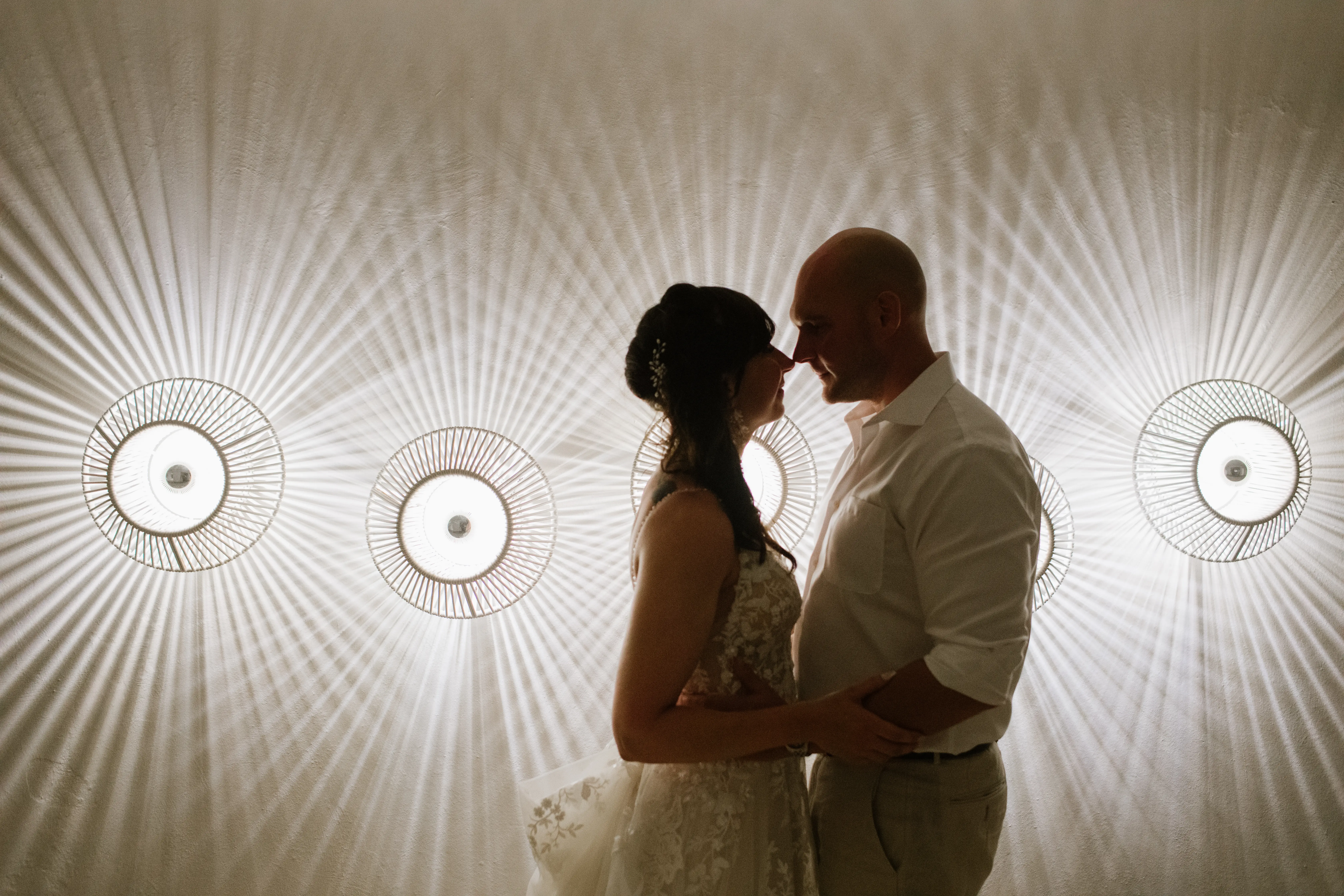 Real Bride in Keyhole Back Wedding Dress in an A-Line Silhouette Called Marlow by Sottero & Midgley
