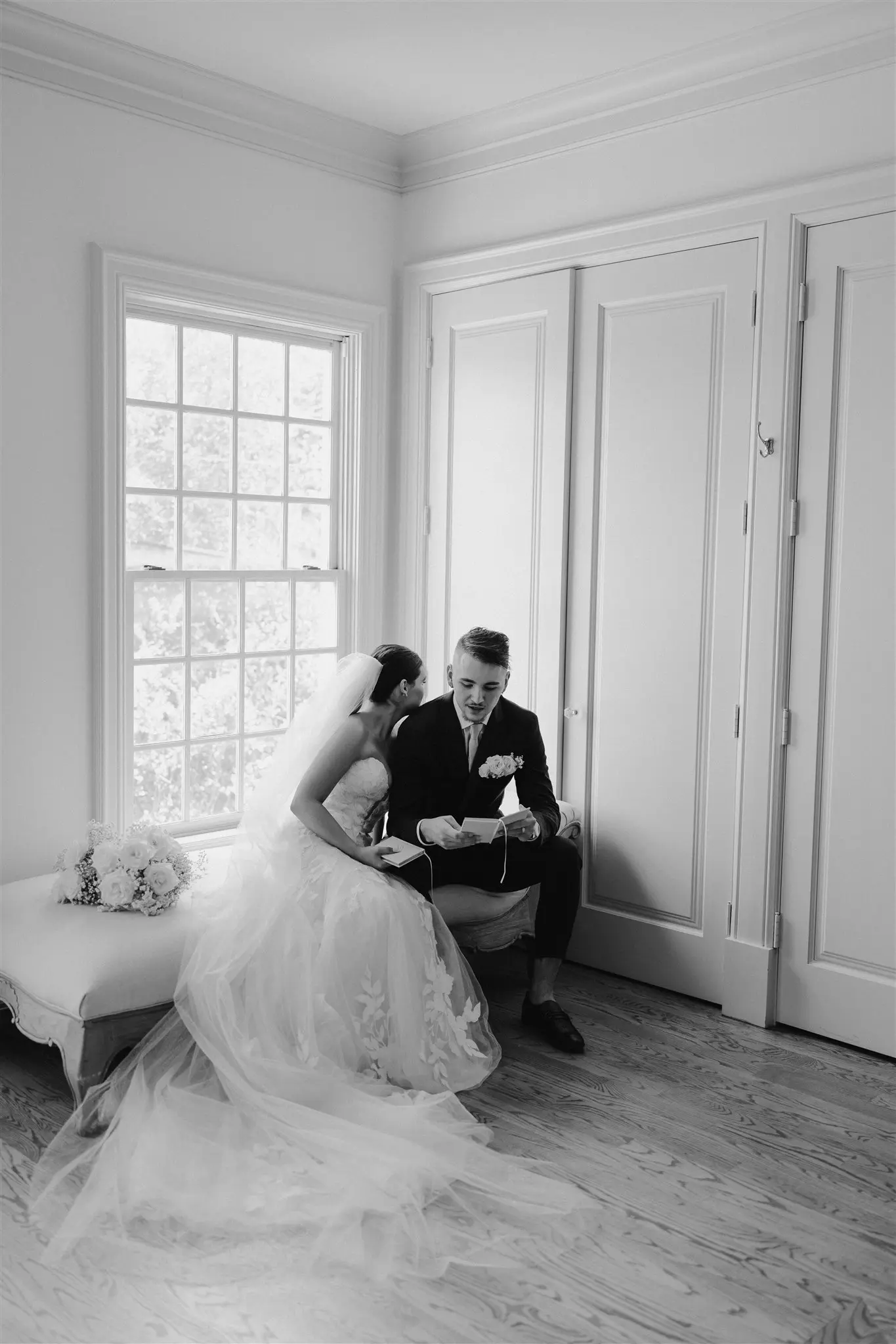Bride In Floral Mermaid Hattie Rebecca Ingram With Groom