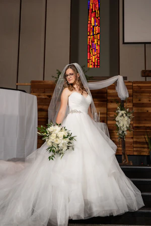 Bride In Sparkle Tulle Ballgown Yasmin Maggie Sottero