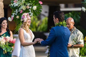 Tropical Bride In Dress Called Burke By Maggie Sottero