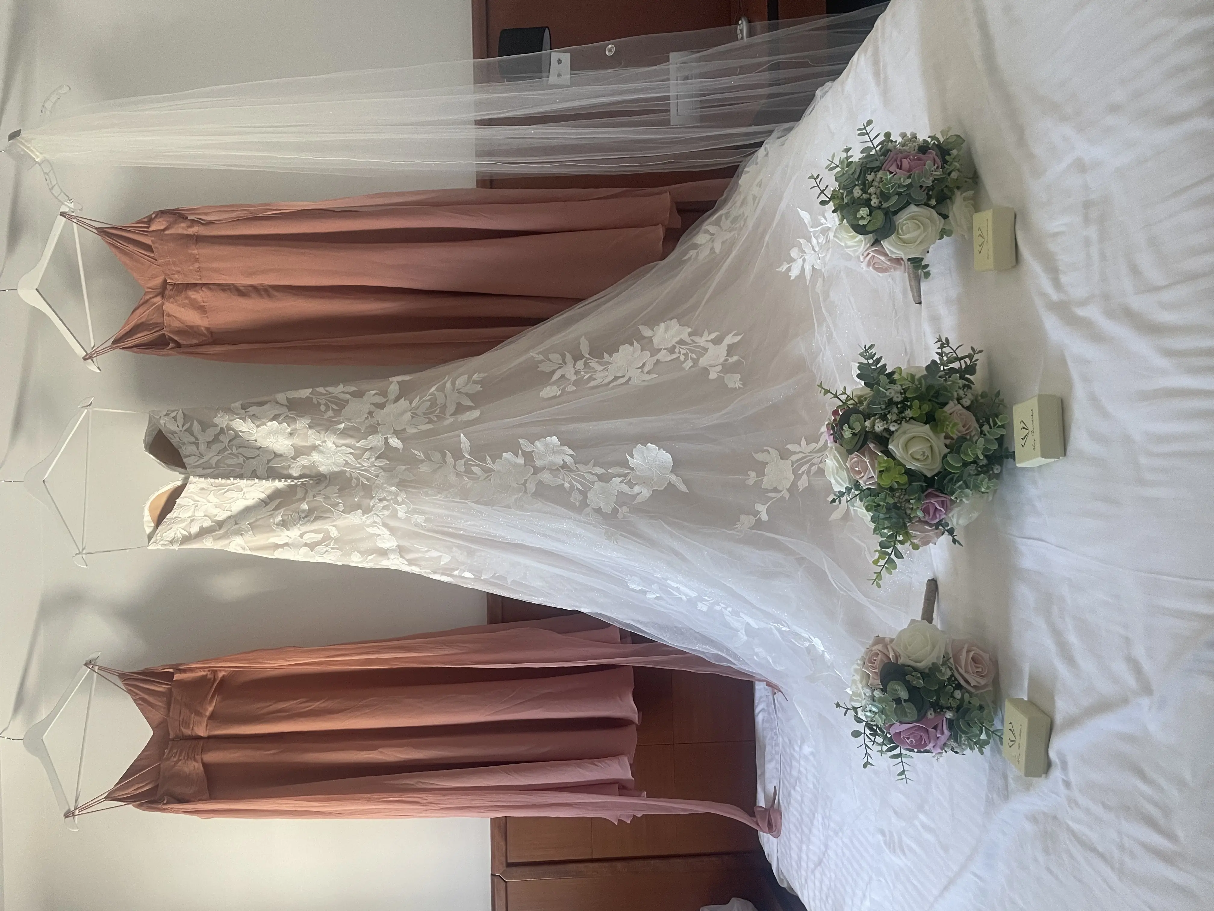 Hattie wedding dress by Rebecca Ingram hanging up