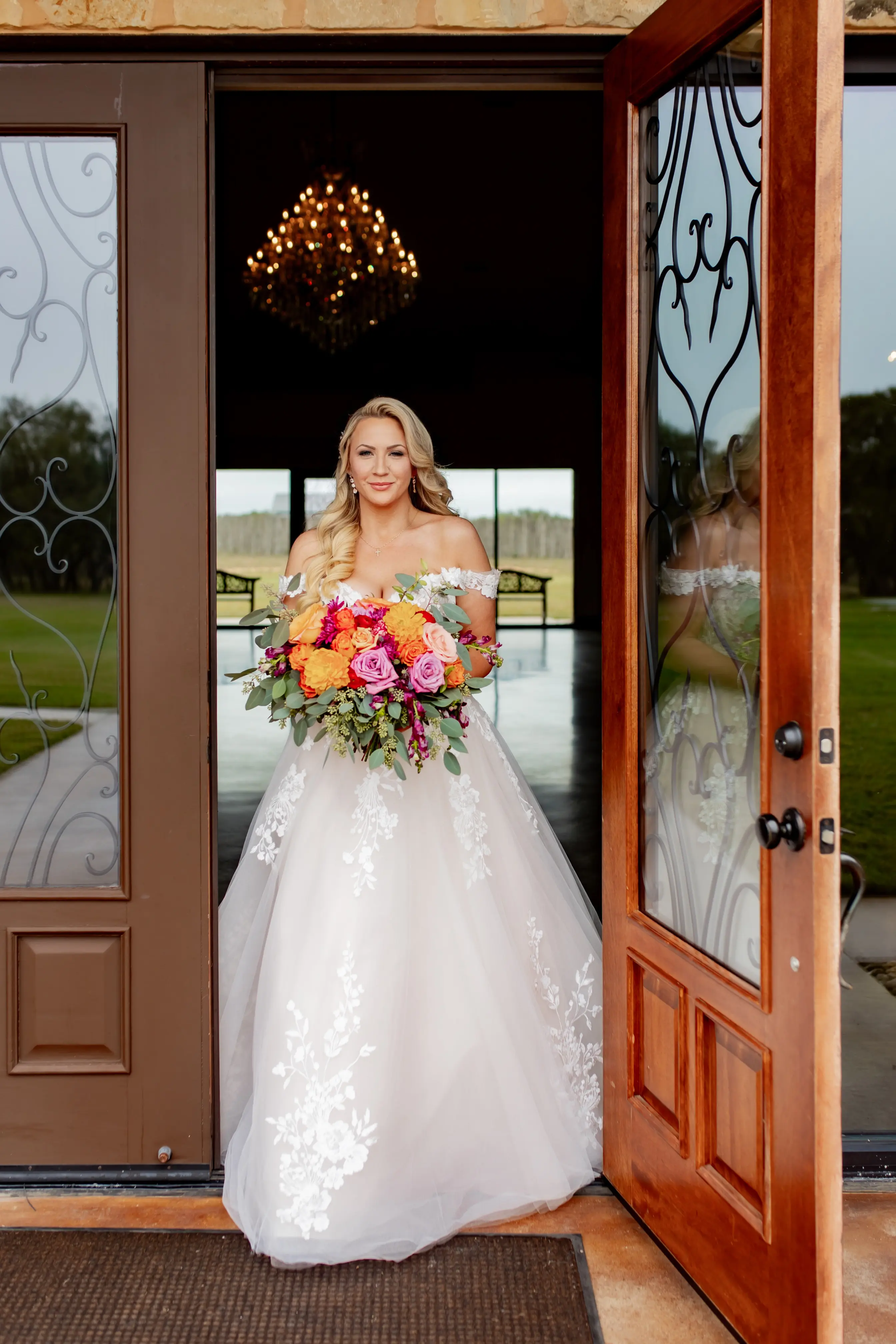 Bride wearing Harlem by Maggie Sottero
