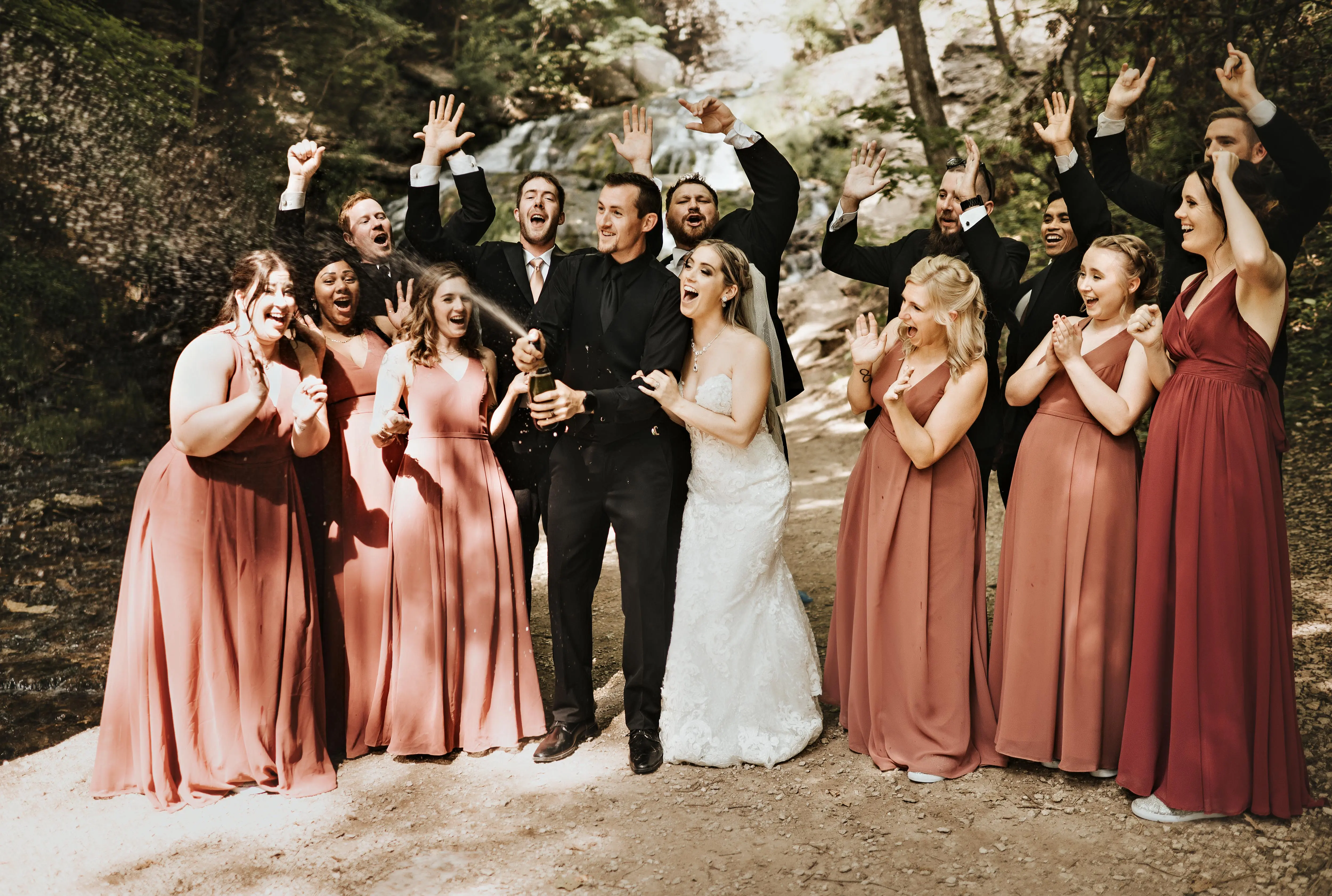 Bride In Sheer Sheath Tuscany Lynette Maggie Sottero With Guests