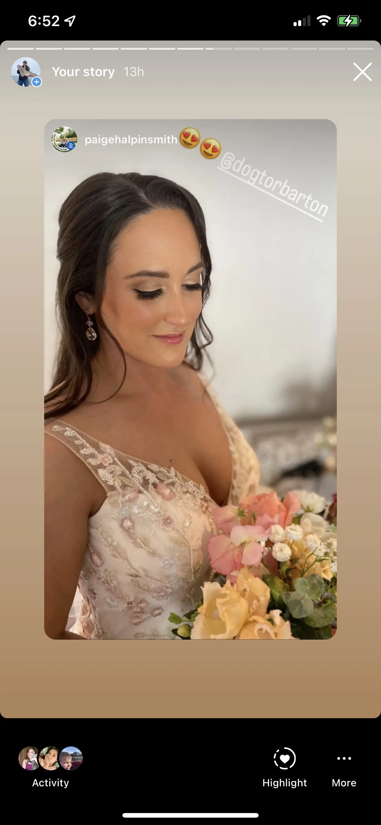 Bride Wearing Unique Trumpet Bridal Dress In Colorful Floral Lace Motifs Kenleigh By Sottero And Midgley