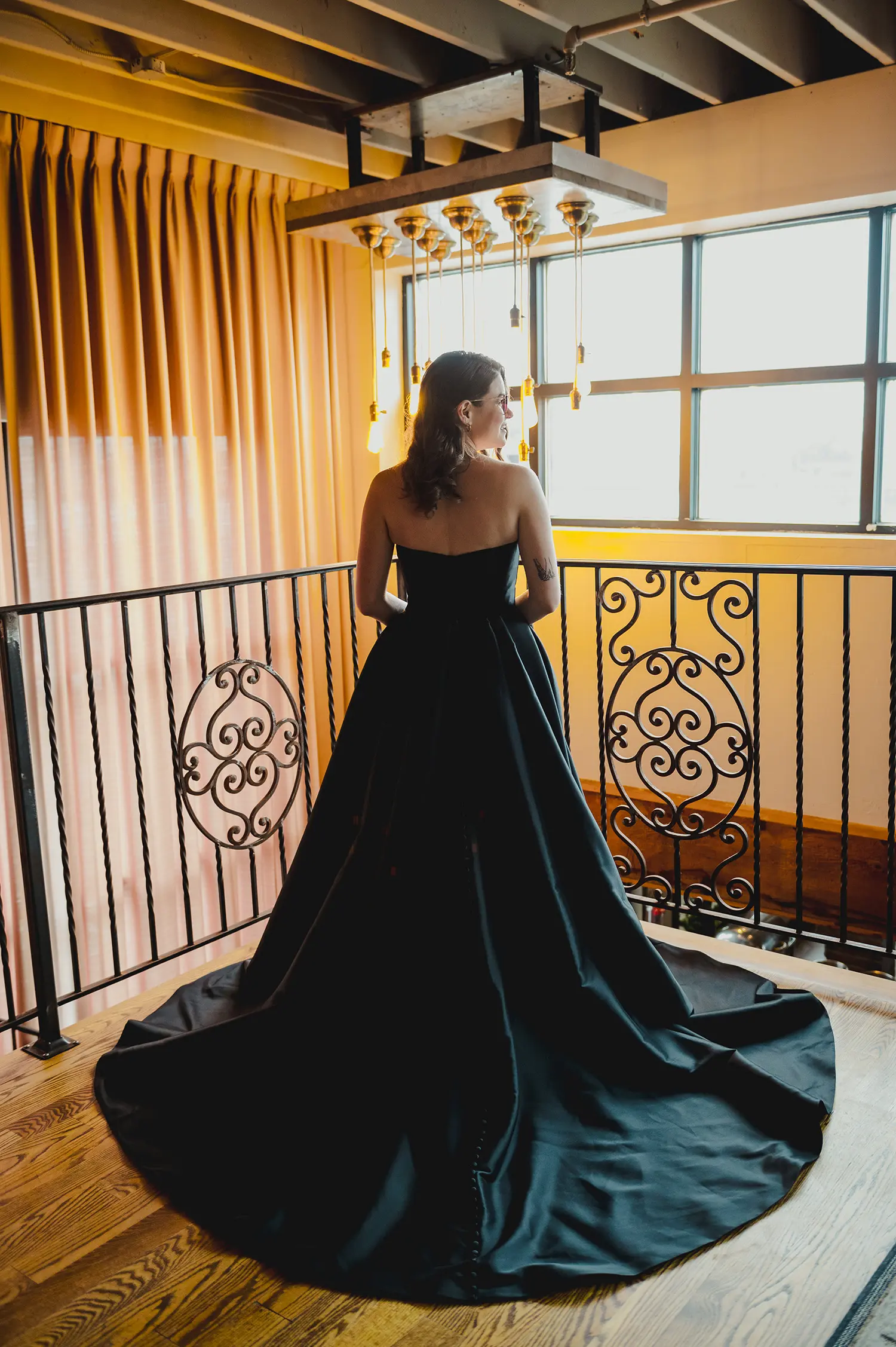 Bride wearing Aspen wedding dress by Sottero and Midgley