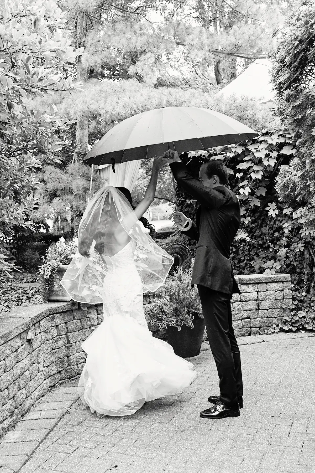 Bride In Floral Mermaid Hattie Rebecca Ingram With Groom