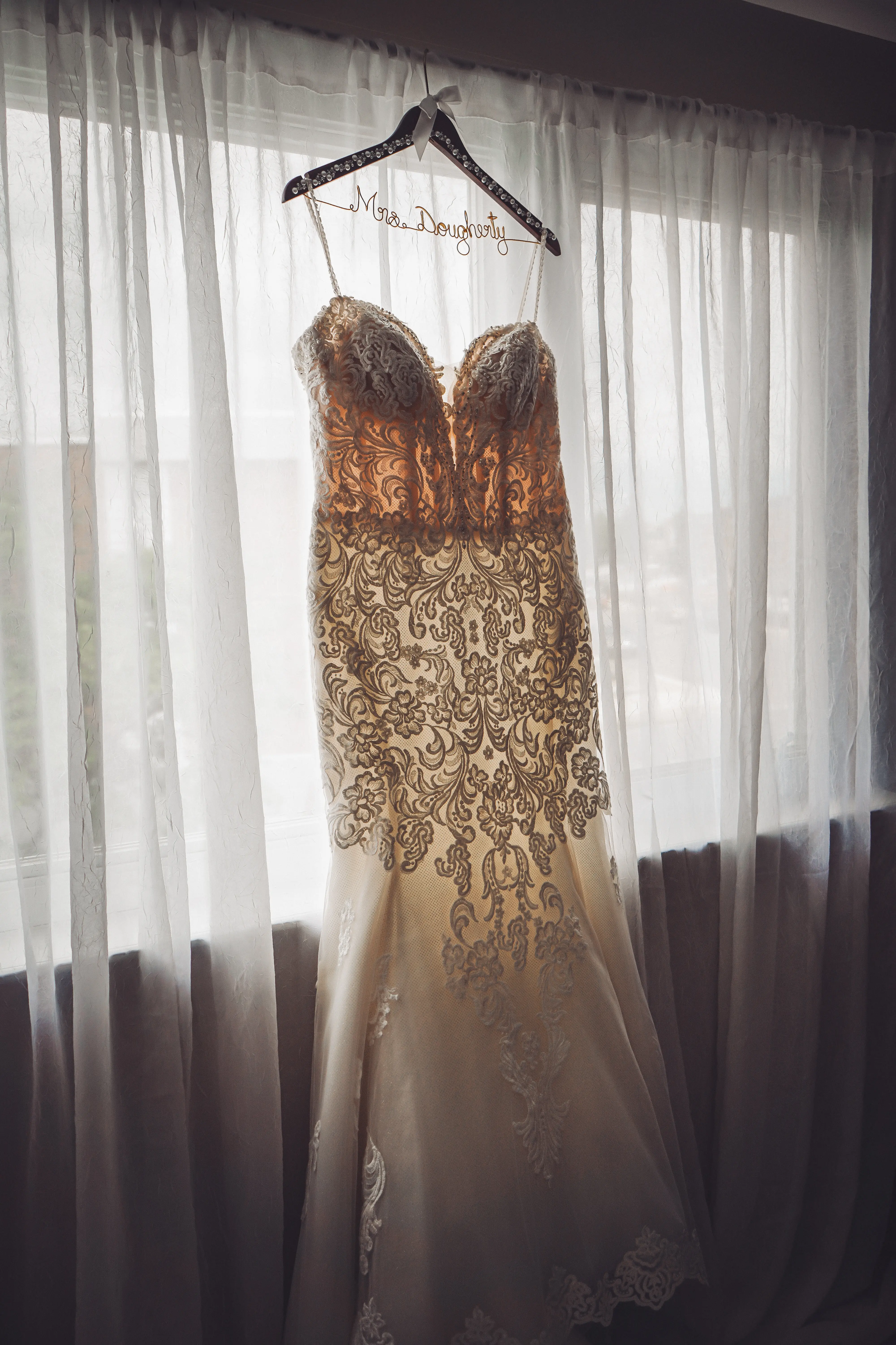 Fiona by Maggie Sottero hanging up
