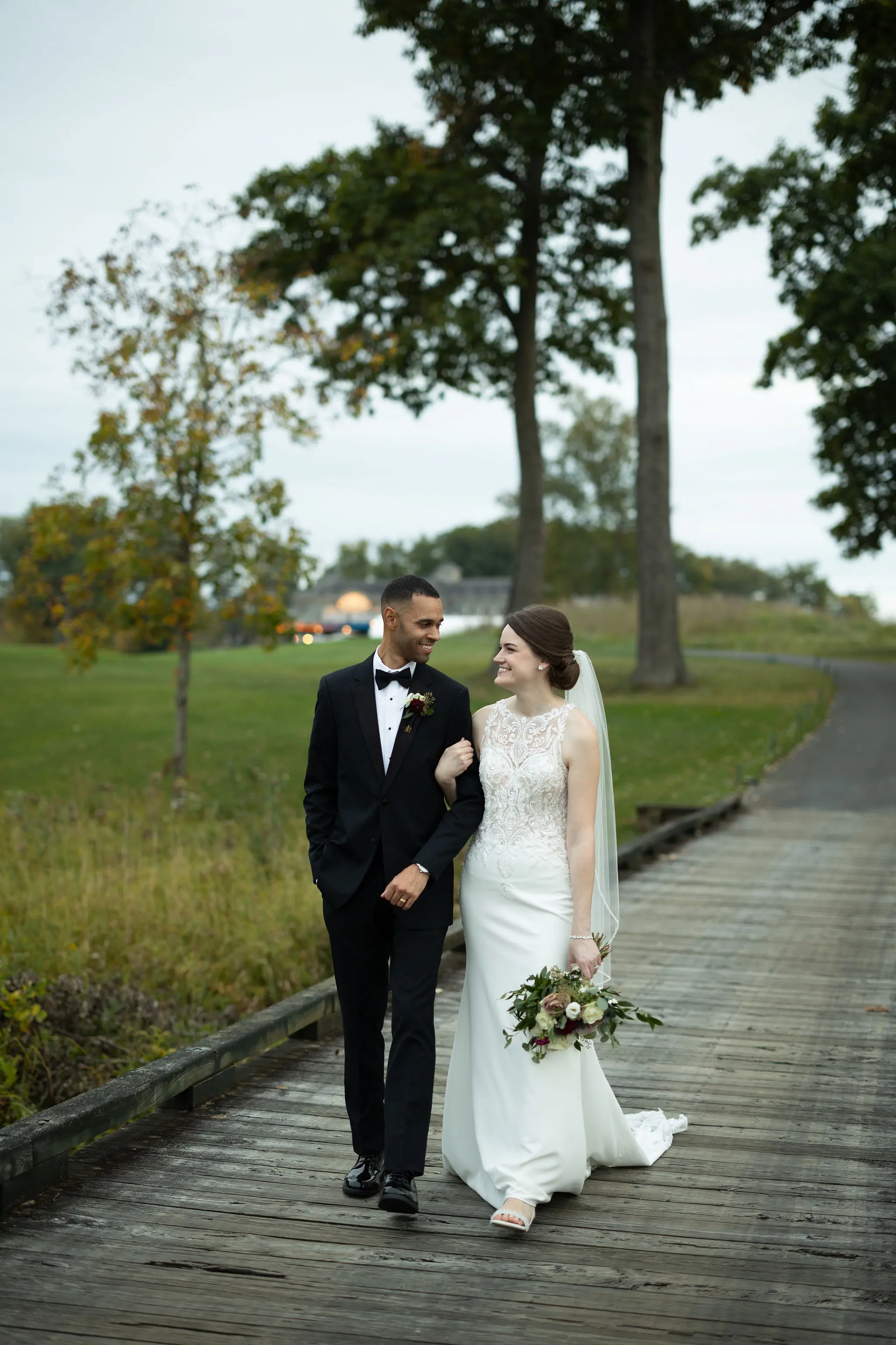 Groom With Bride Wearing Audrina By Maggie Sottero