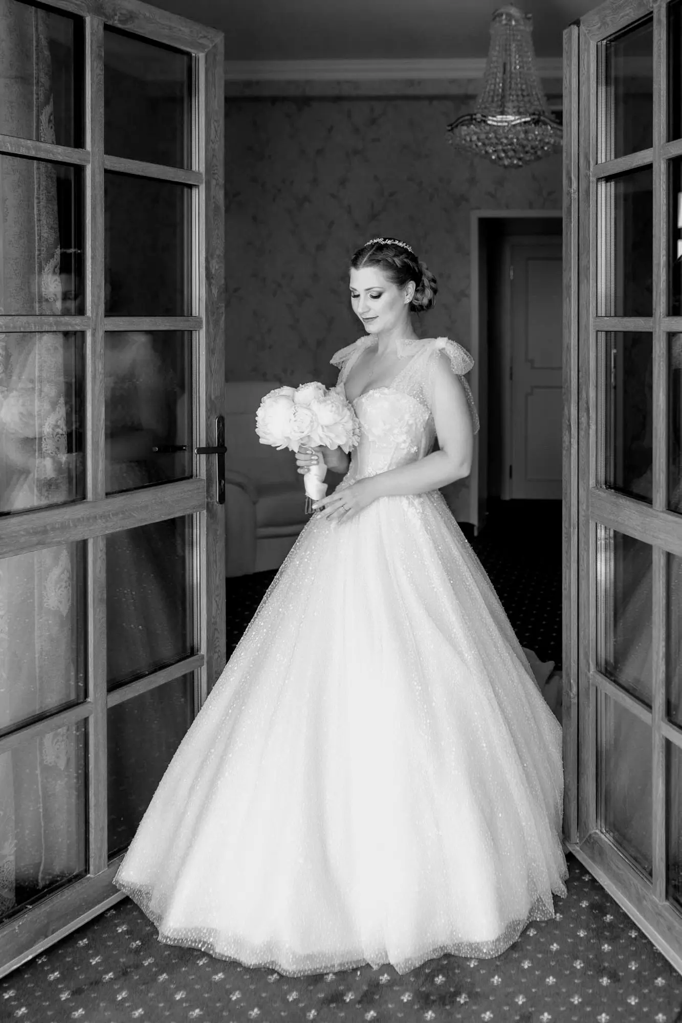 Bride In Fairytale Ball Gown Shasta Sottero Midgley
