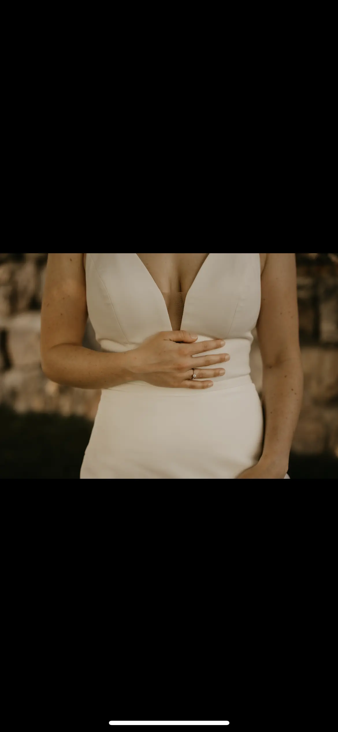 Bride In Simple Crepe Gown Theodora Rebecca Ingram