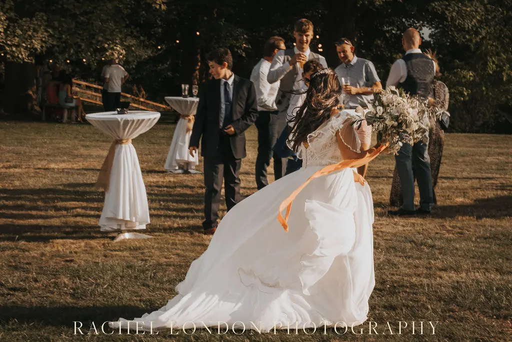 Bride In Textured A-line Lorraine Rebecca Ingram