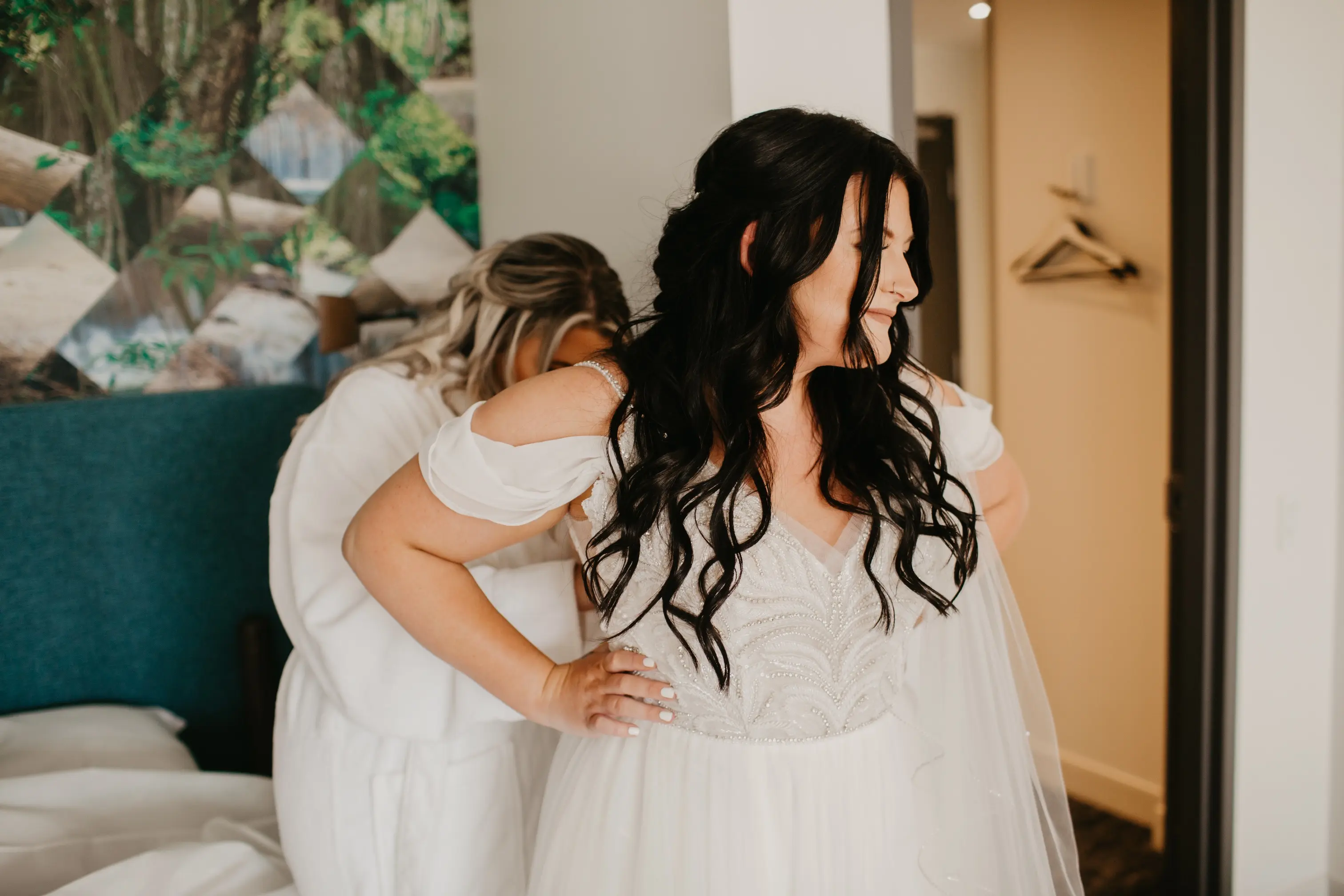 Bride Wearing Vintage Inspired A-line Charlene Lynette By Maggie Sottero