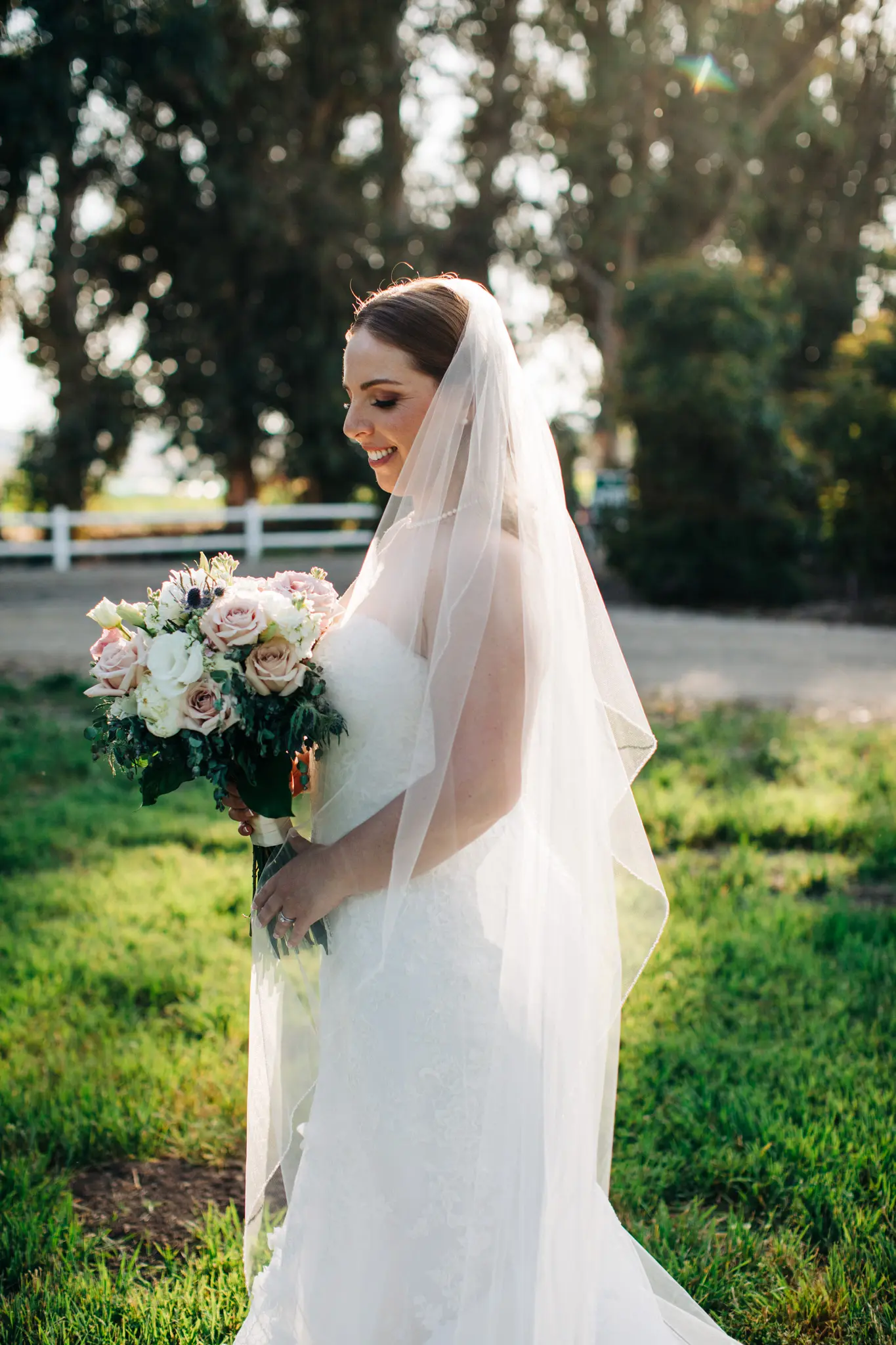Bride In 3D Lace Fit-and-Flare Ryker Sottero Midgley