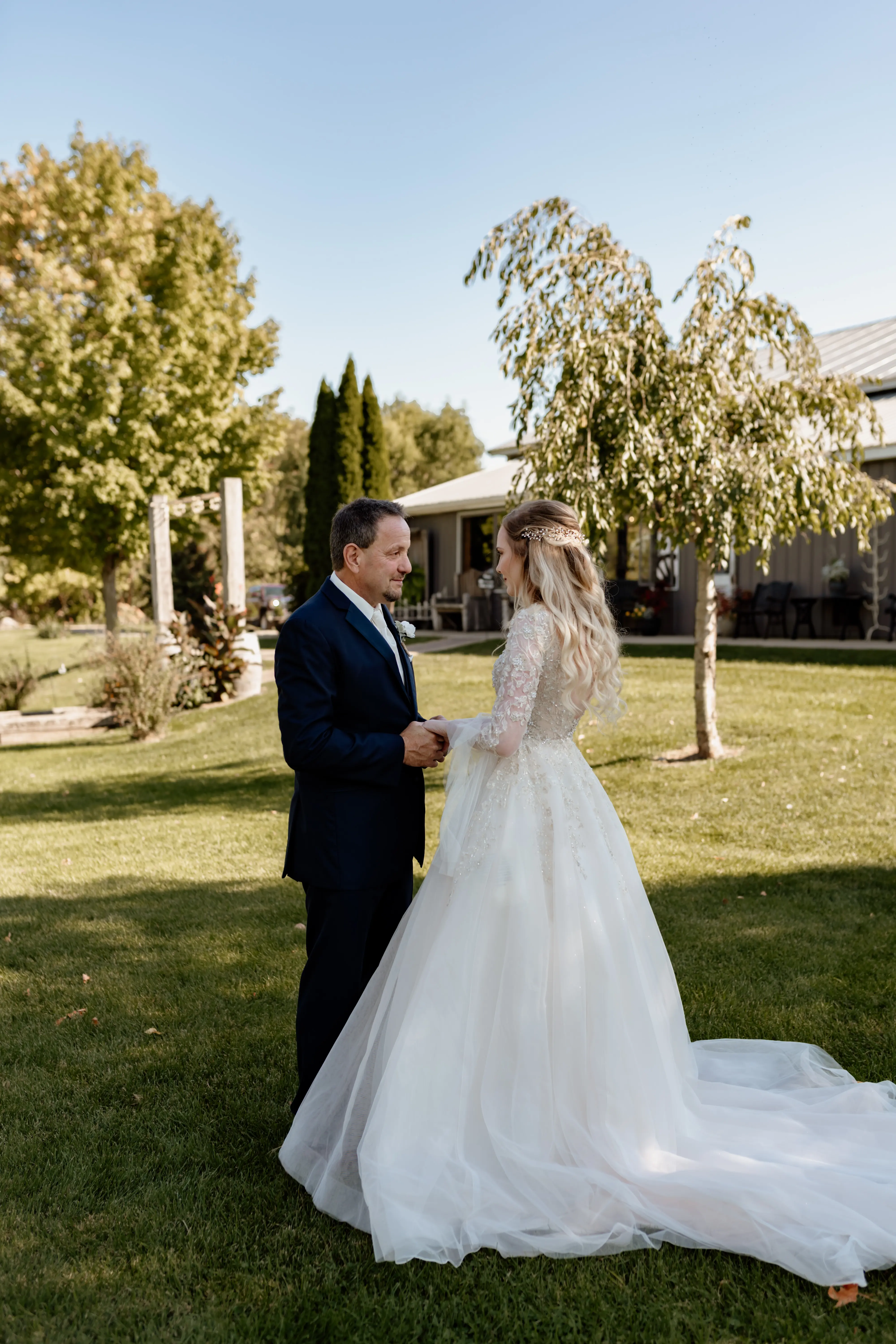 Bride having special moment with her Father.