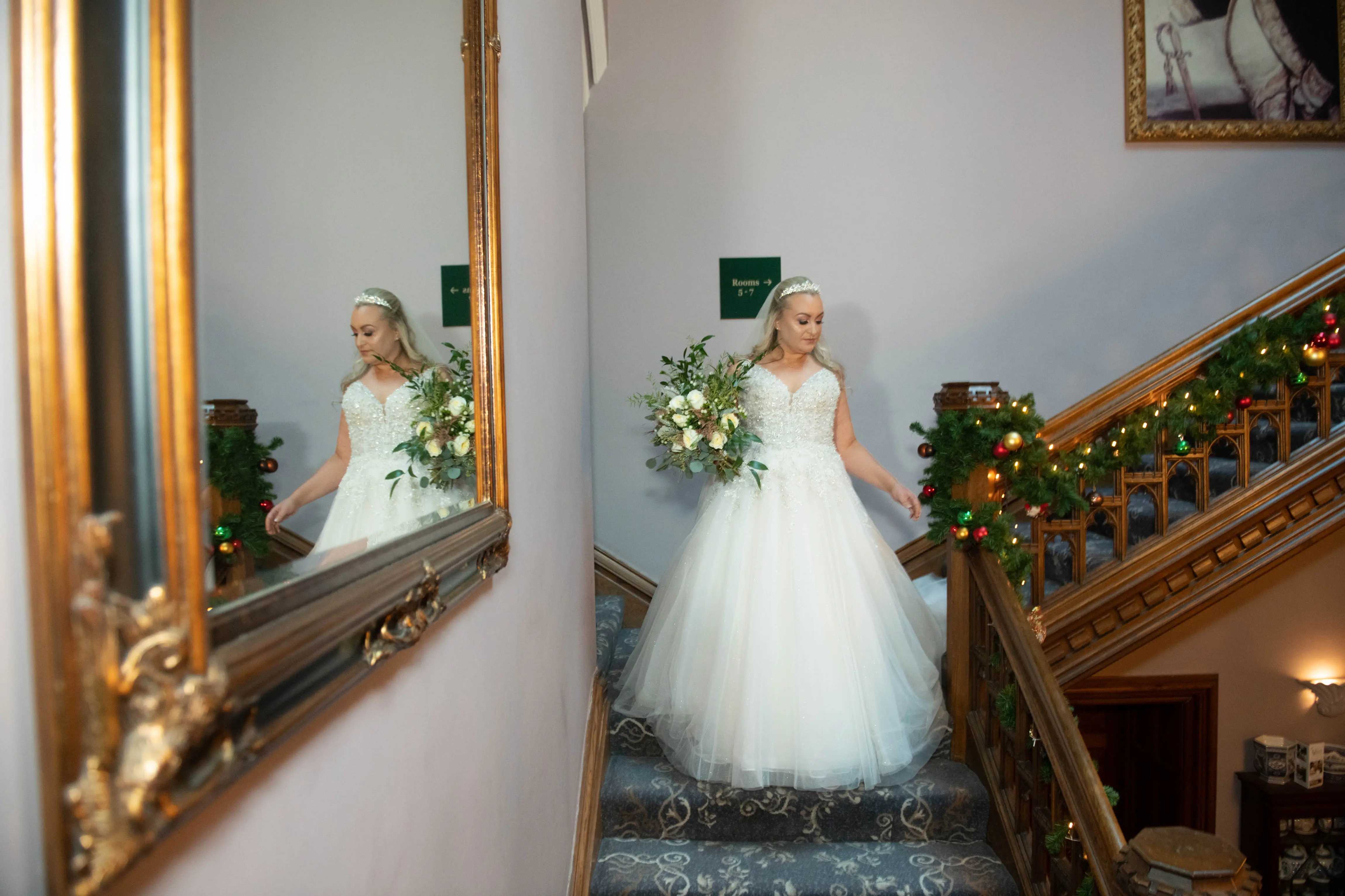 Bride Wearing Tulle Ballgown Talia By Maggie Sottero