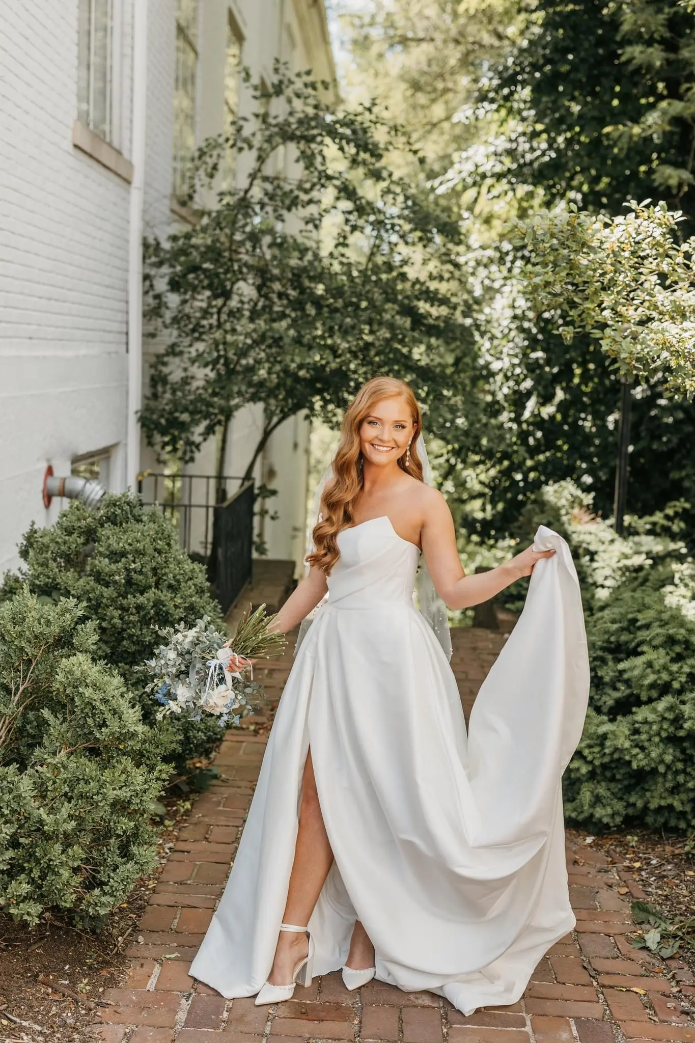 Bride wearing Aspen by Sottero and Midgley