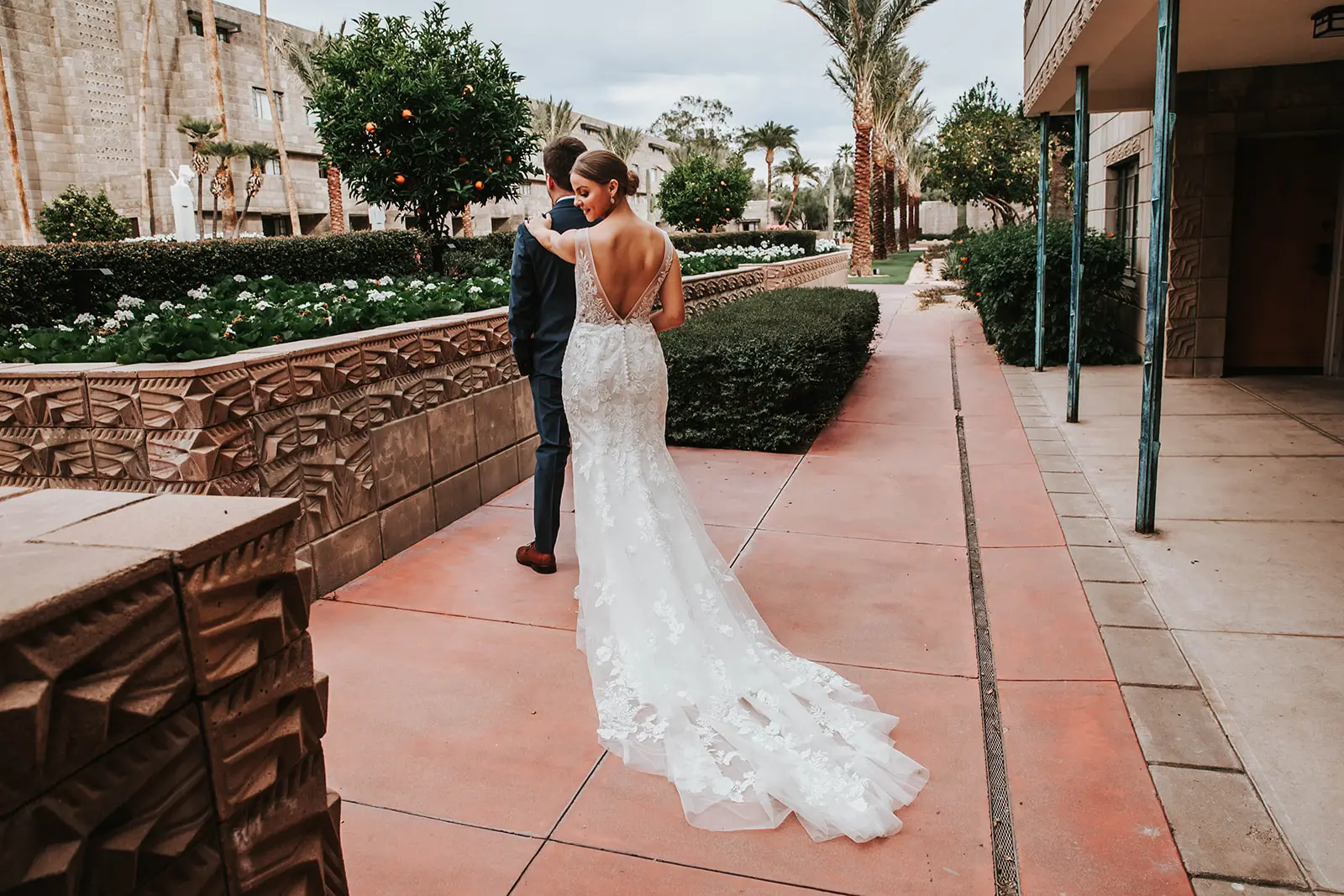 Bride In Floral Gown Wedding Dress Called Greenley By Maggie Sottero