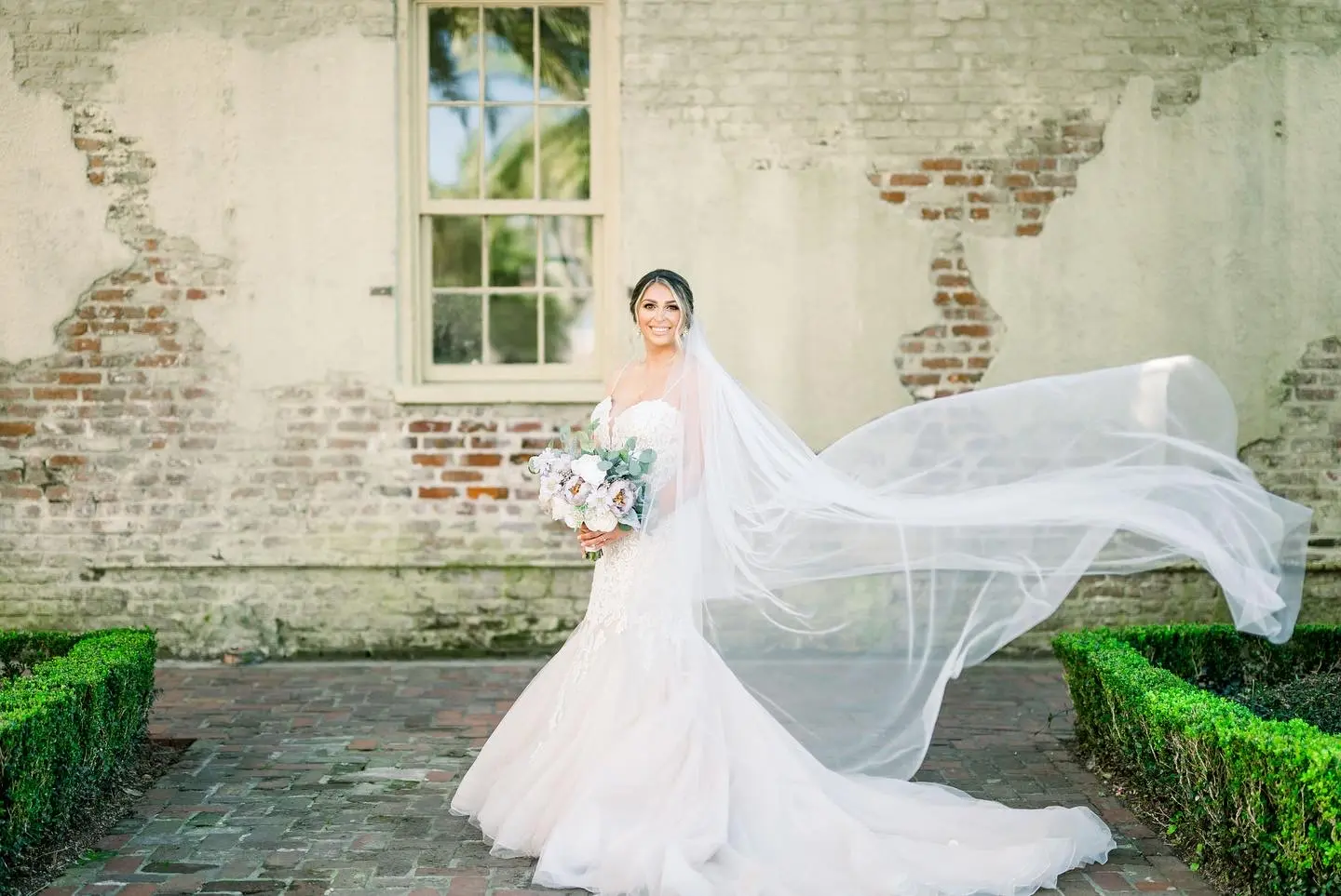 Long Veil With Lace Wedding Dress Called Alistaire Lynette By Maggie Sottero