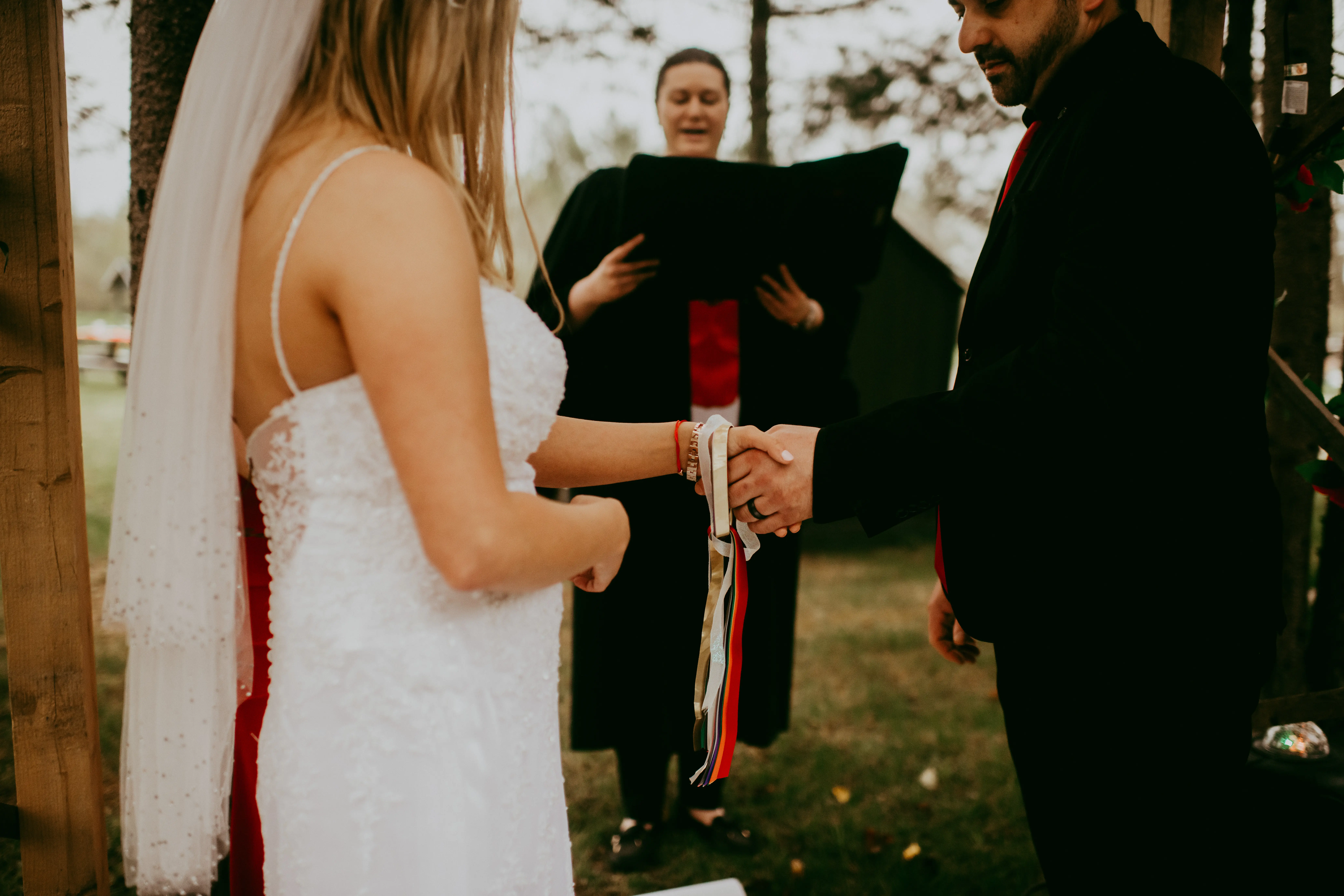 Real Bride wearing Vintage-inspired lace wedding dress called Nola by Maggie Sottero.
