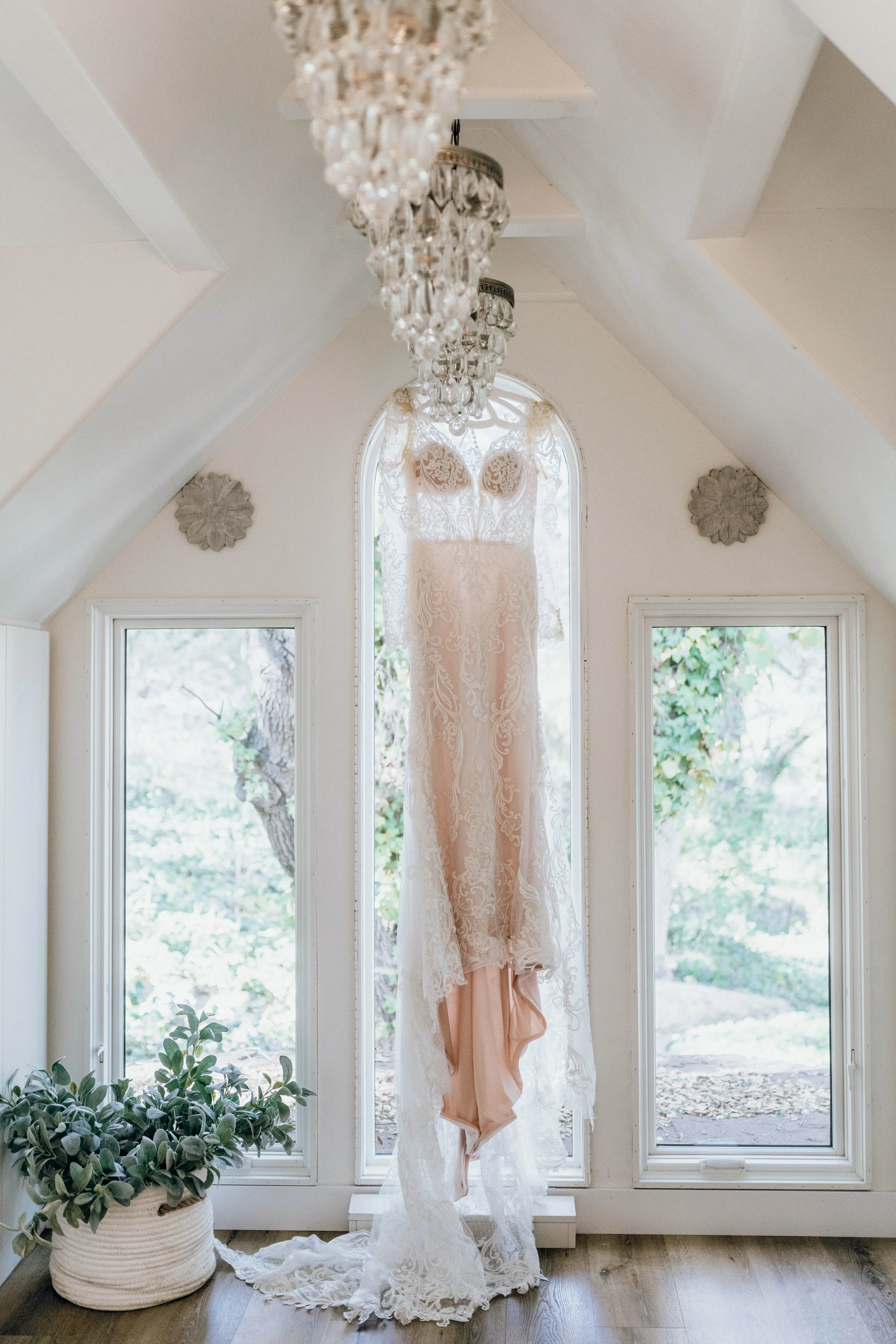 Bride In Embroidered Lace Sheath Dress Hamilton Sottero Midgley