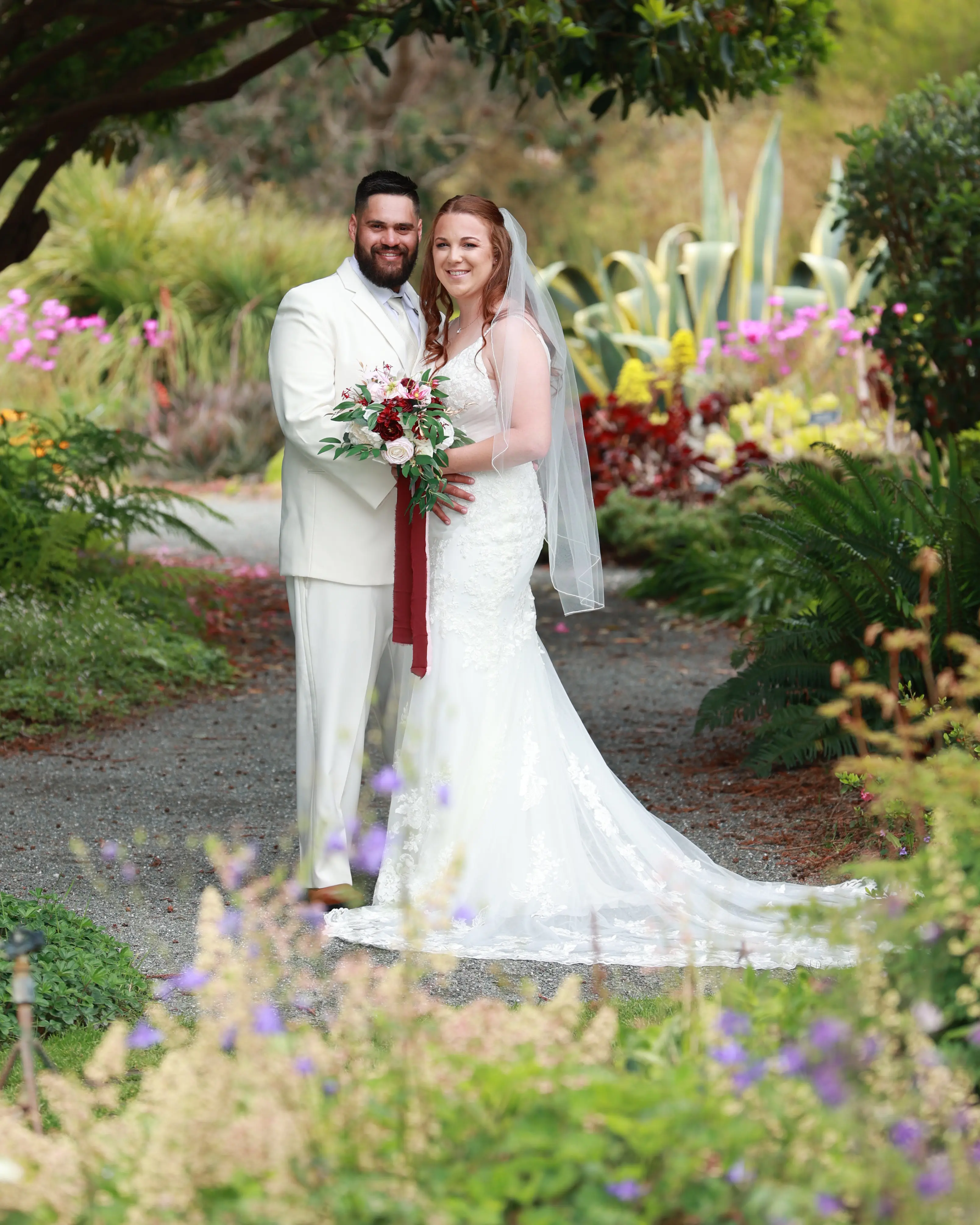 Bride In Lace Mermaid Wedding Dress Called Fontaine By Maggie Sottero