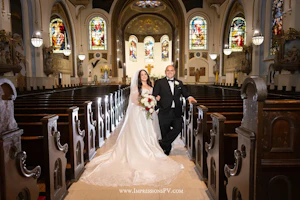 Groom With Bride Wearing Satin Ballgown Kimora By Sottero And Midgley