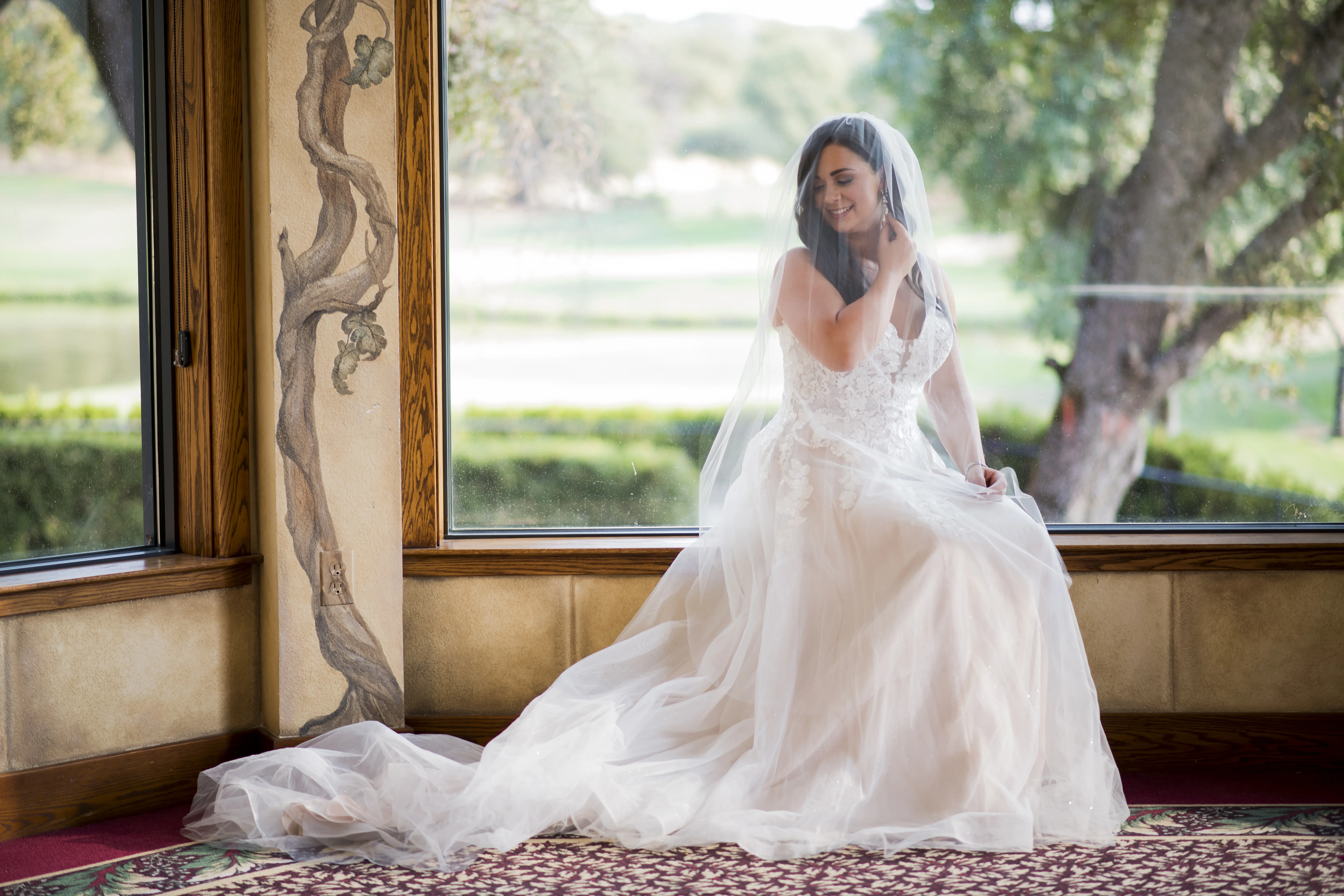 Bride wearing Princess Wedding Gown called Stevie by Maggie Sottero
