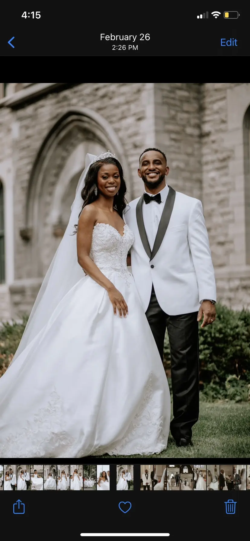 Groom With Bride Wearing Satin Ball Gown Kimora By Sottero And Midgley