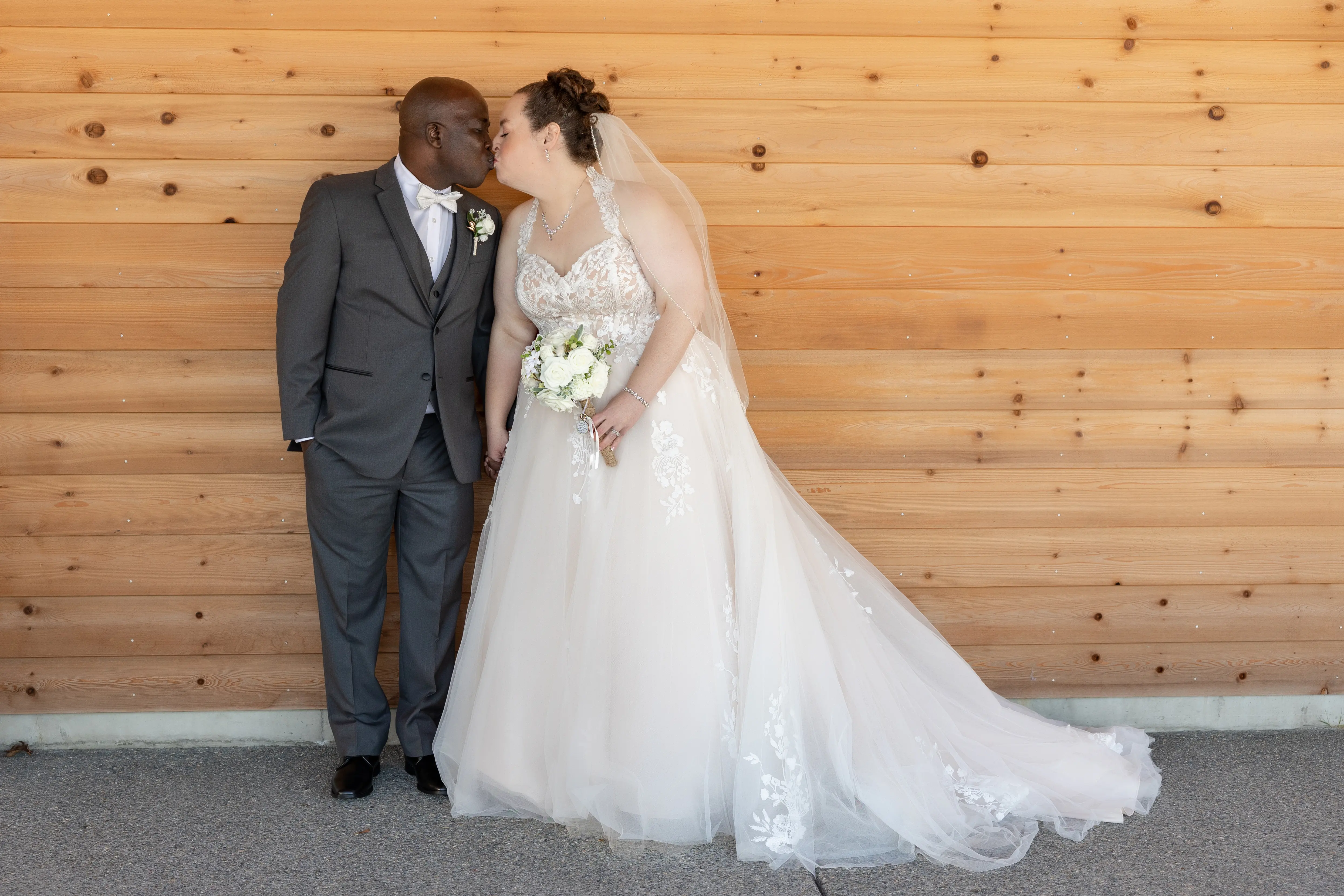 Bride In Ballgown Wedding Dress Called Harlem By Maggie Sottero With Groom