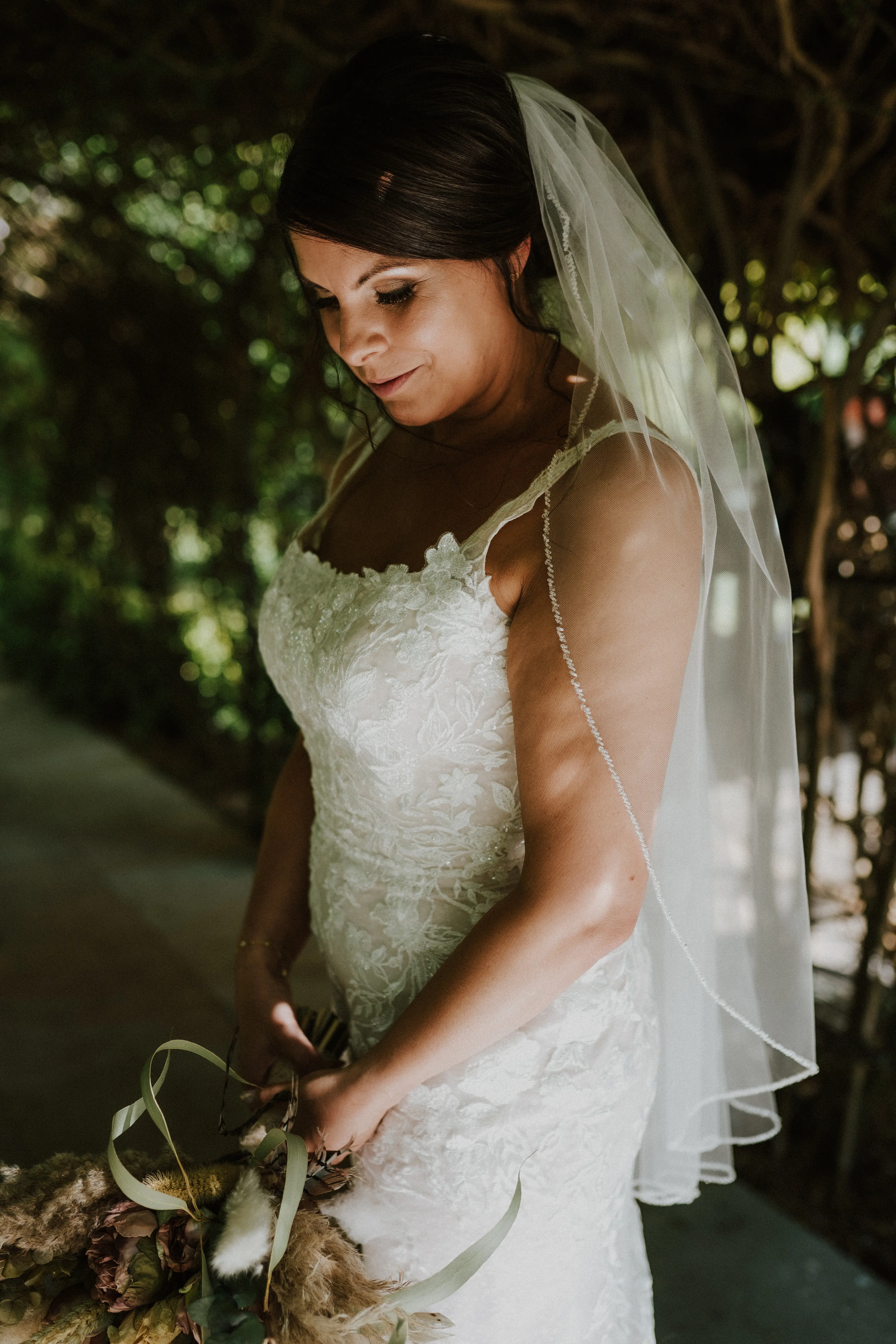 Bride In Square Neck Sheath Albany Maggie Sottero