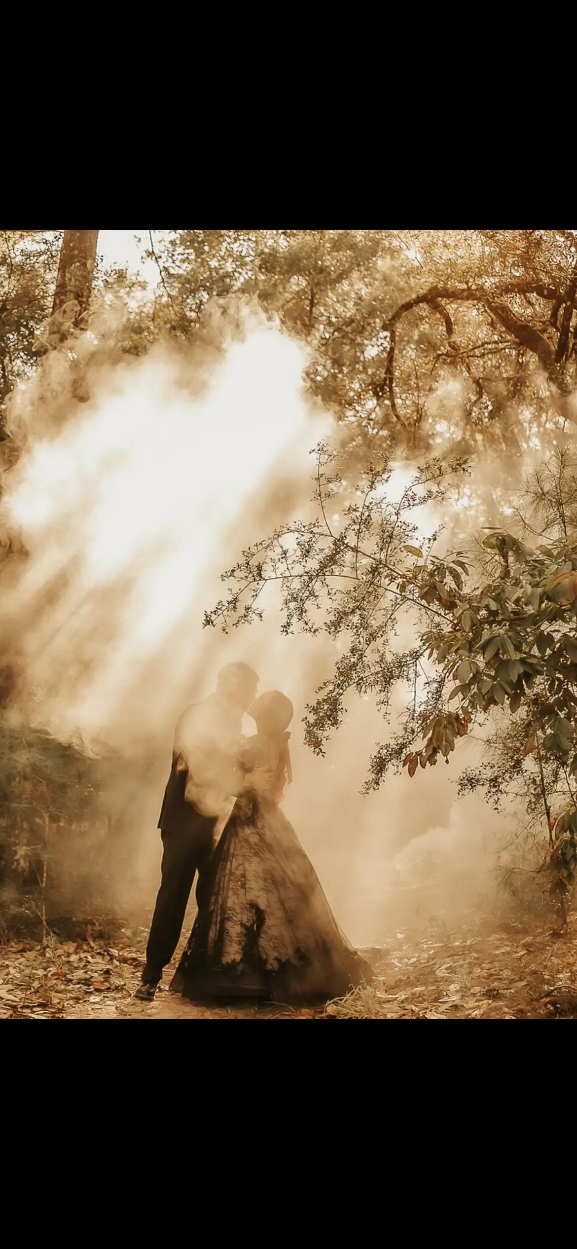Groom With Bride Wearing Black Lace Ball Gown Zander By Sottero And Midgley