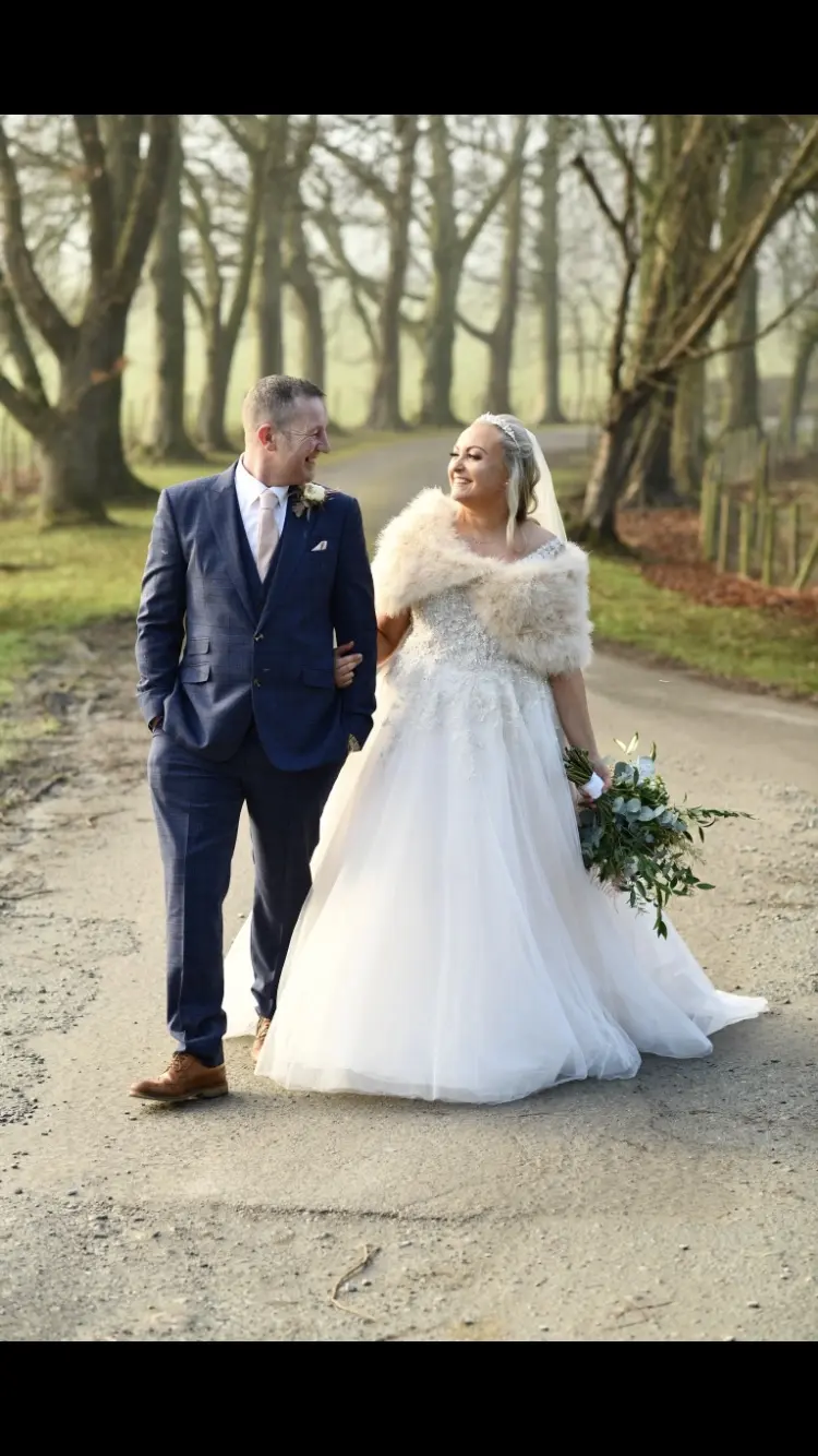 Groom With Bride Wearing Tulle Ballgown Talia By Maggie Sottero