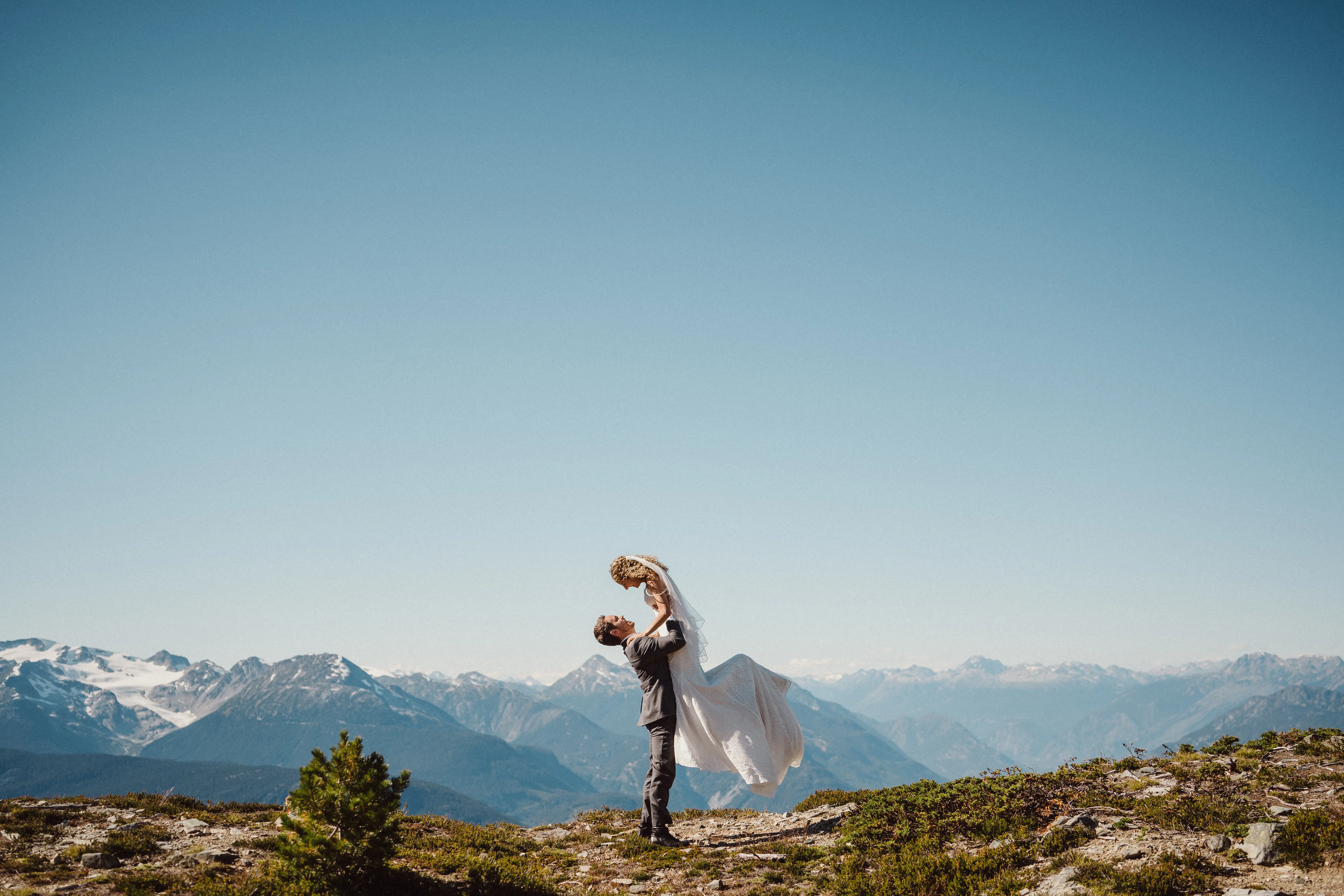 Real Bride in Geometric Lace Bridal Dress with Sweetheart Neckline Called Dover by Maggie Sottero