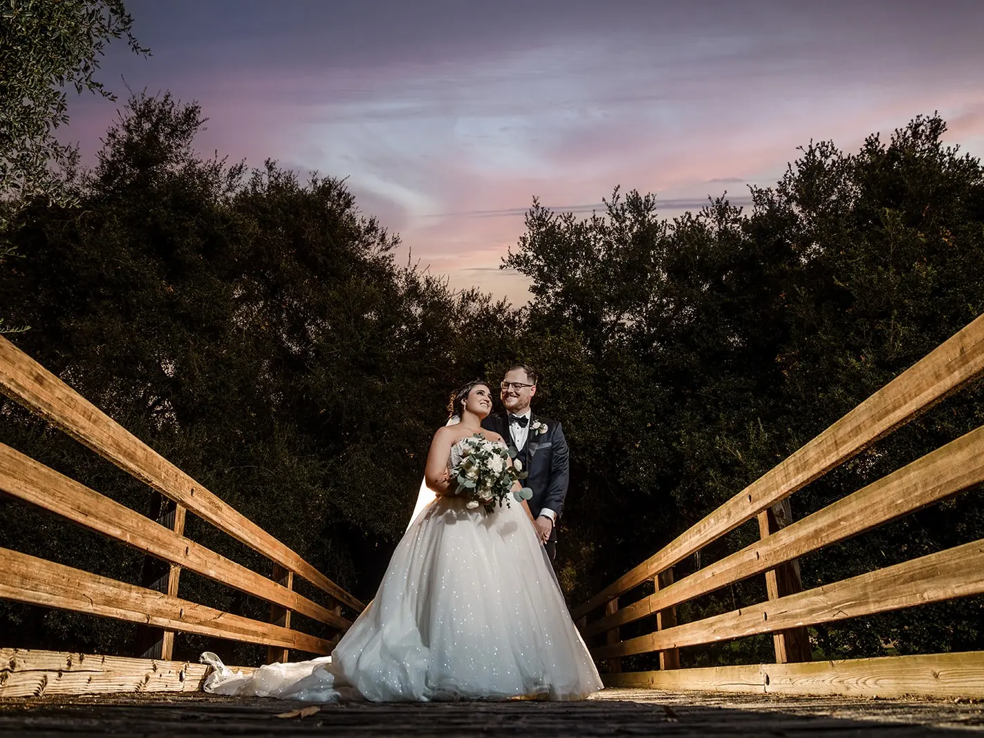 Bride Wearing Sparkly Princess Wedding Dress Called Elton By Sottero And Midgley With Groom