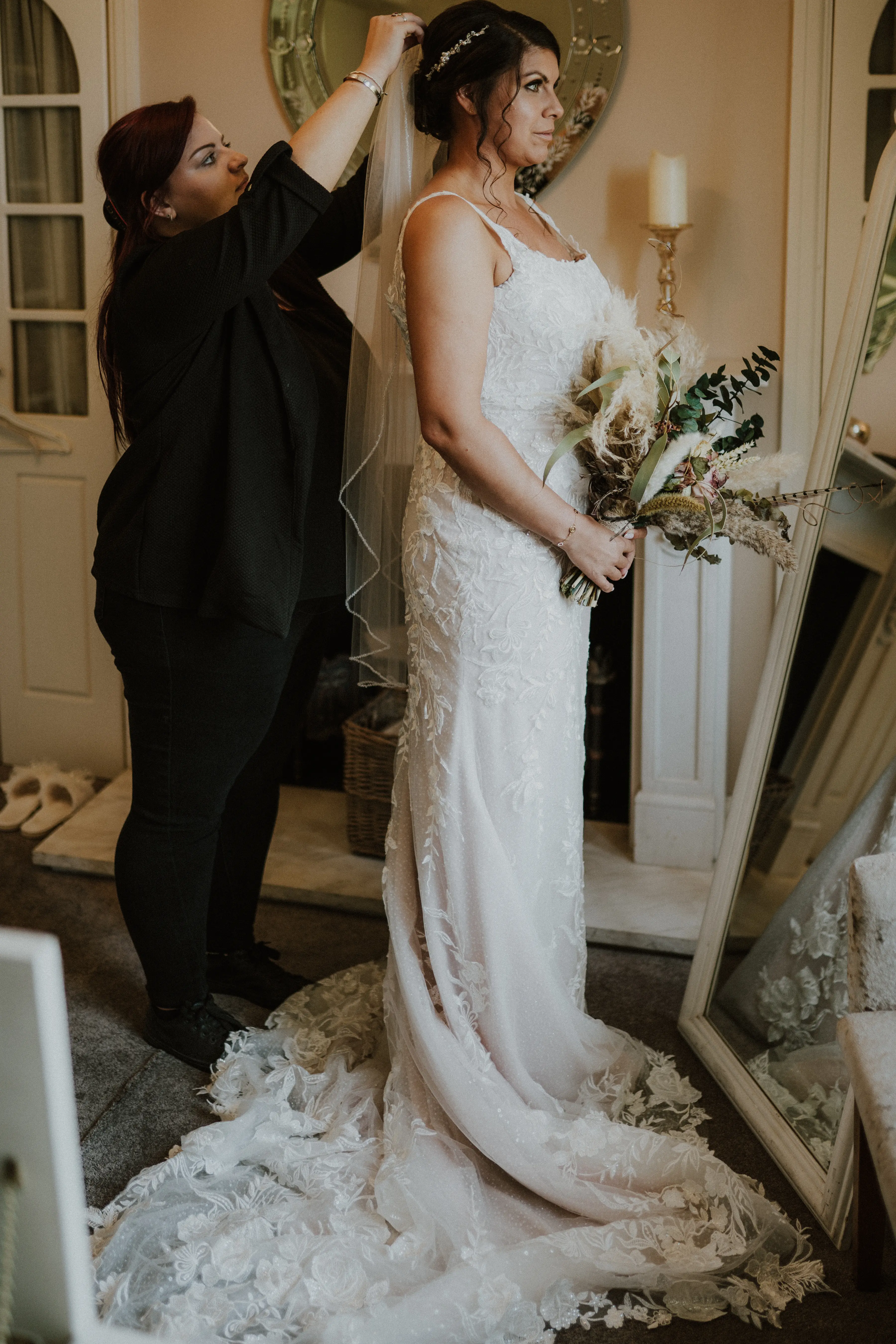 Bride In Square Neck Sheath Albany Maggie Sottero
