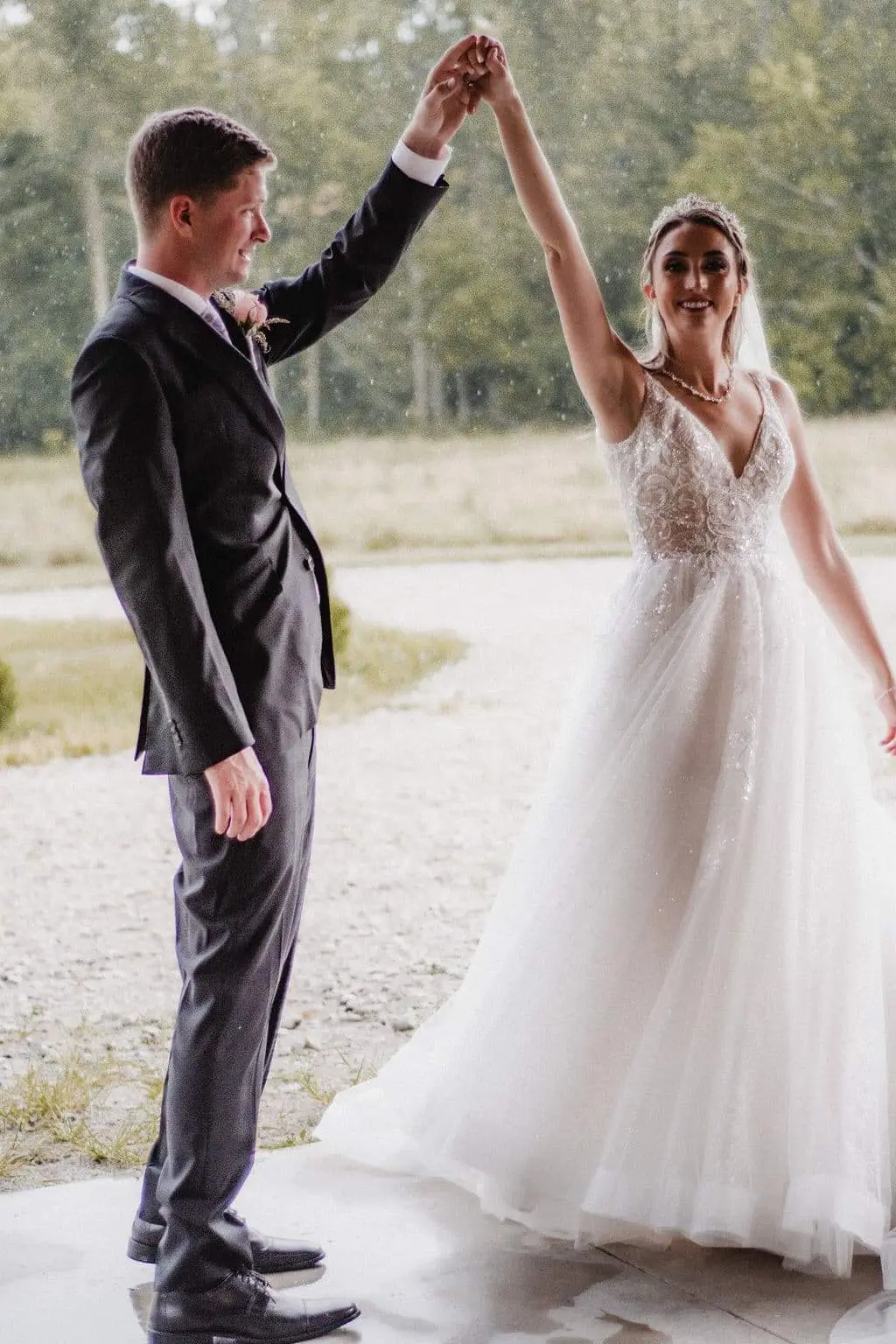 Bride In Princess Sparkle Verina Sottero Midgley With Groom