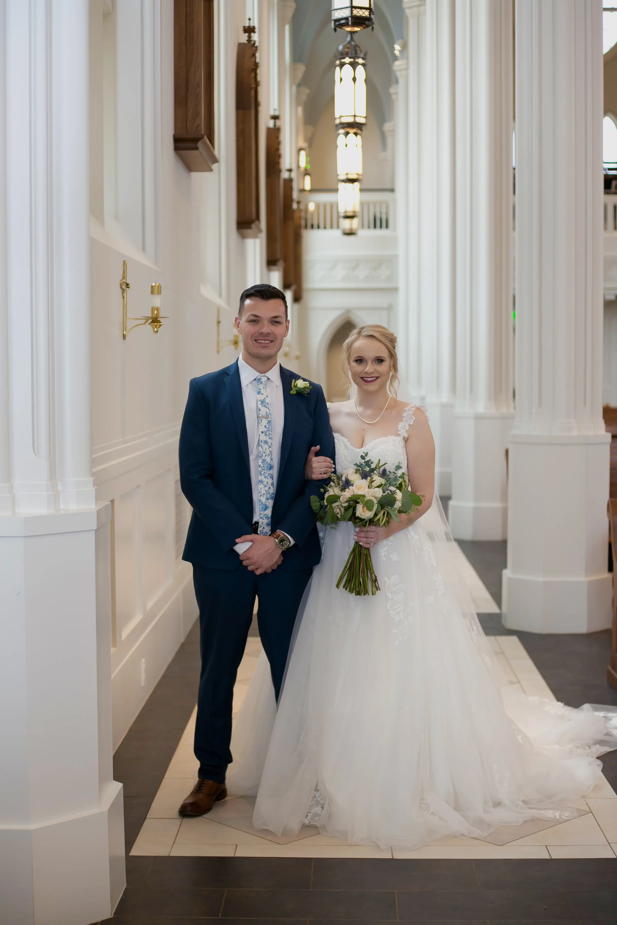 Bride In Ballgown Wedding Dress Called Harlem By Maggie Sottero With Groom