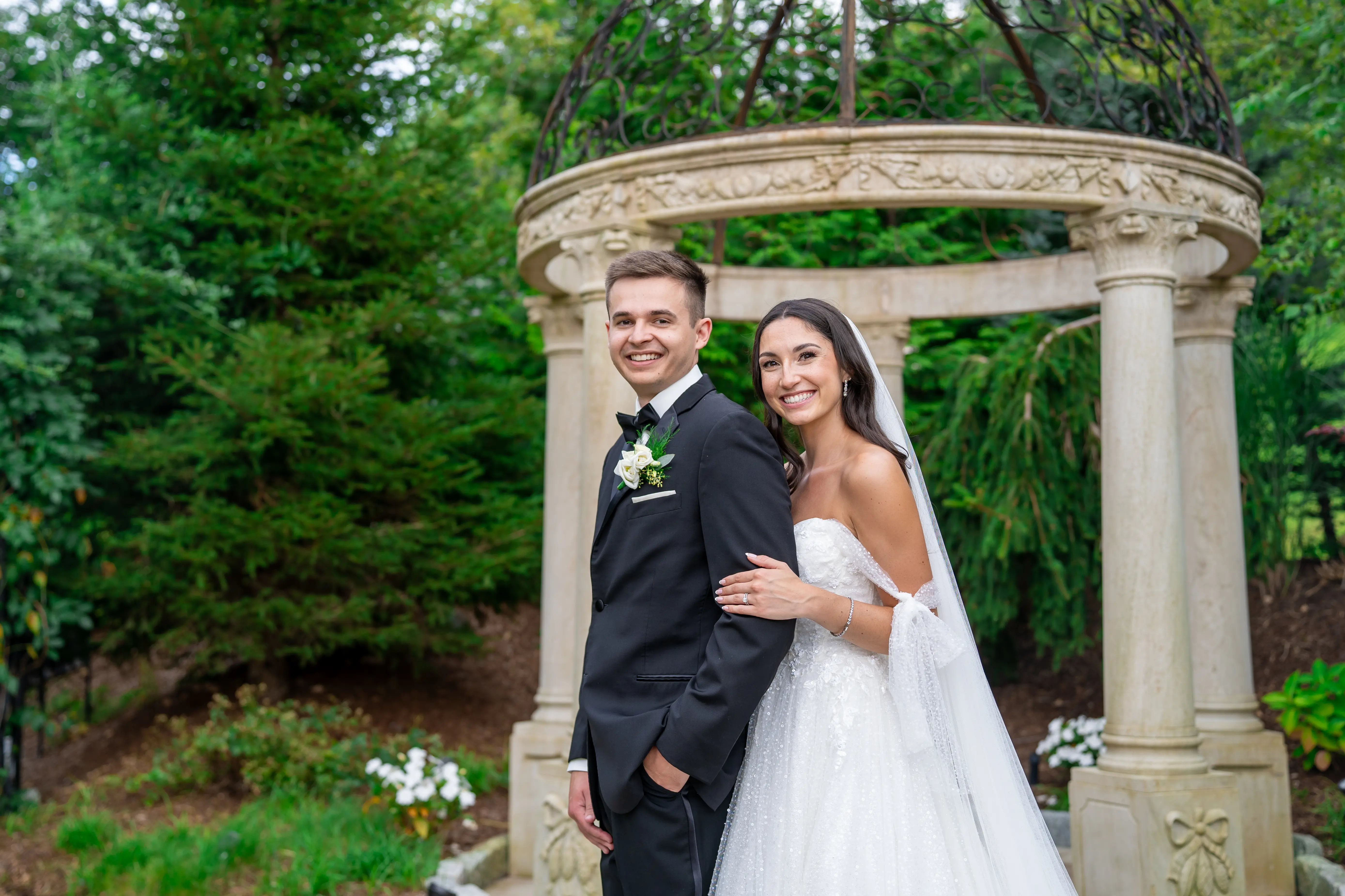 Bride Wearing Sparkly Ballgown Wedding Dress Called Shasta By Sottero And Midgley With Groom