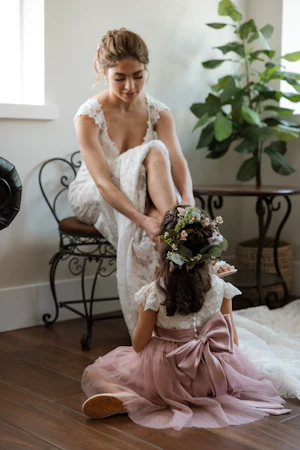Bride Wearing Lace Cap Sleeve Wedding Dress Chauncey By Sottero And Midgley