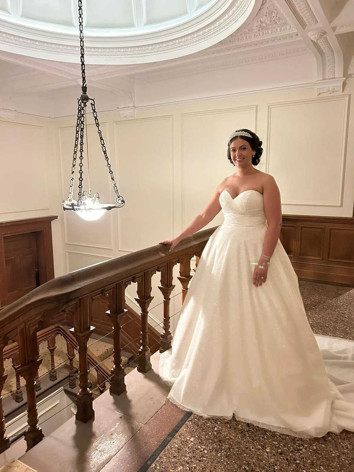 Bride wearing Anniston by Maggie Sottero