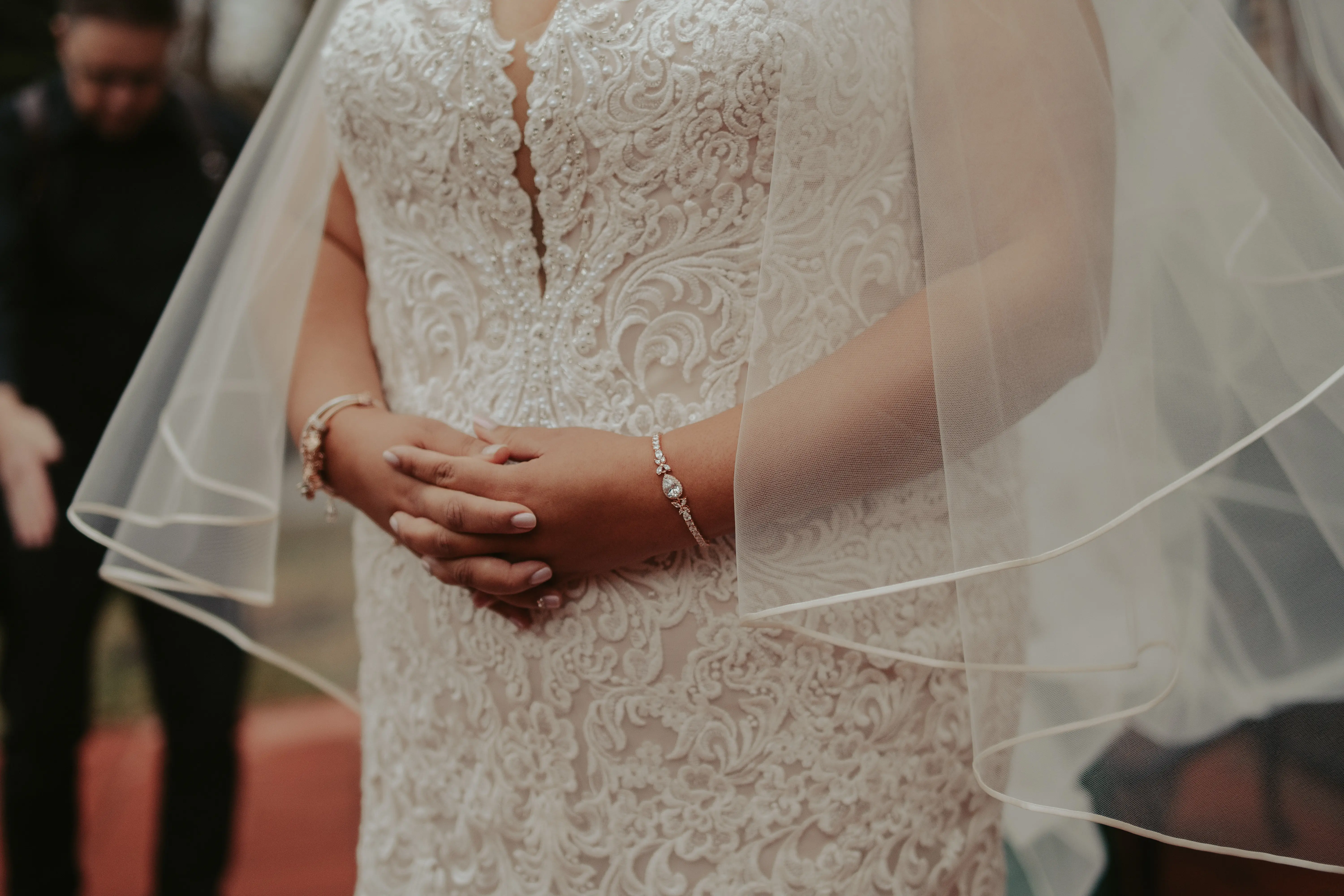 Close Up of Wedding Dress Called Alistaire Lynette by Maggie Sottero