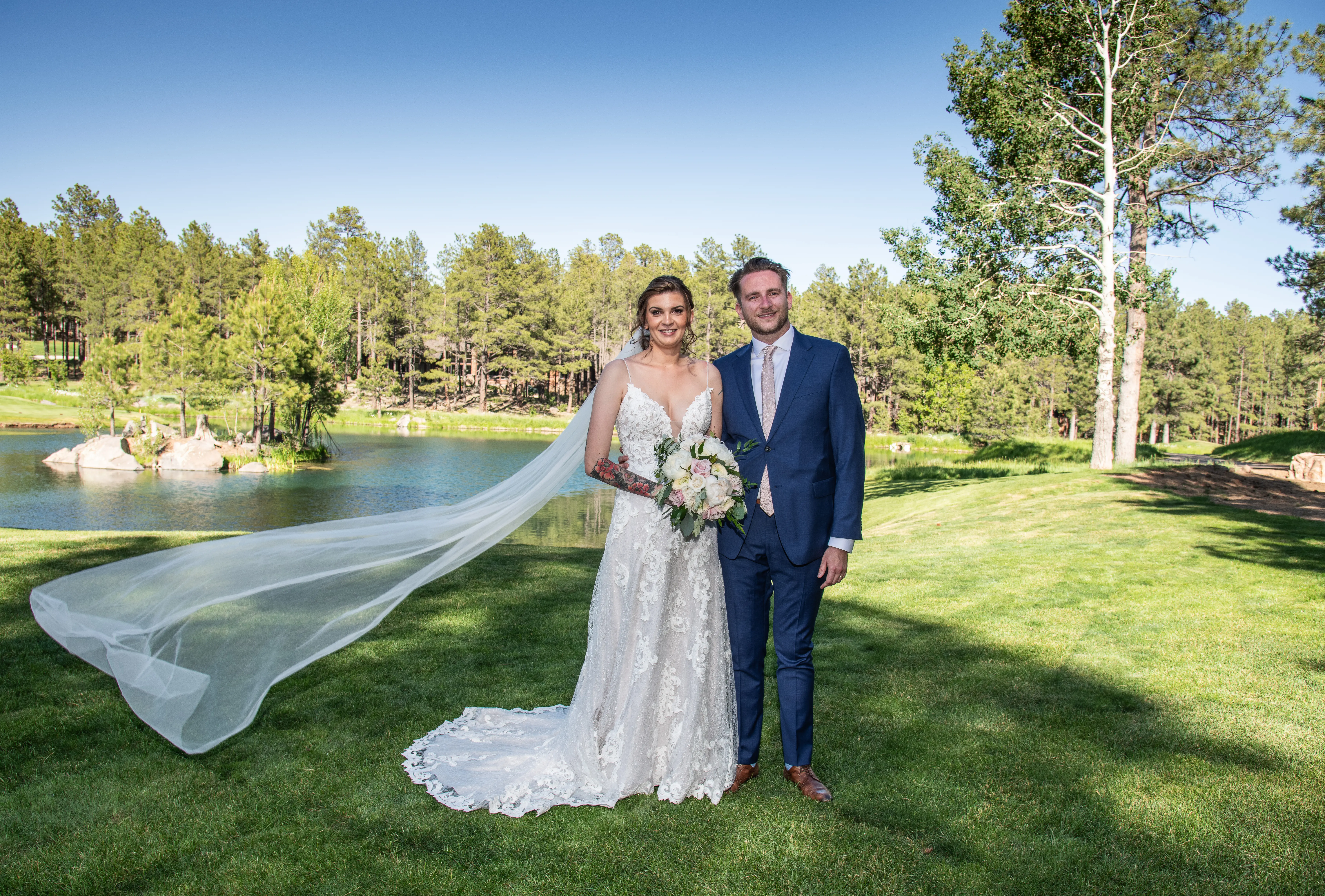Bride In Sheer Sheath Tuscany Lynette Maggie Sottero With Groom