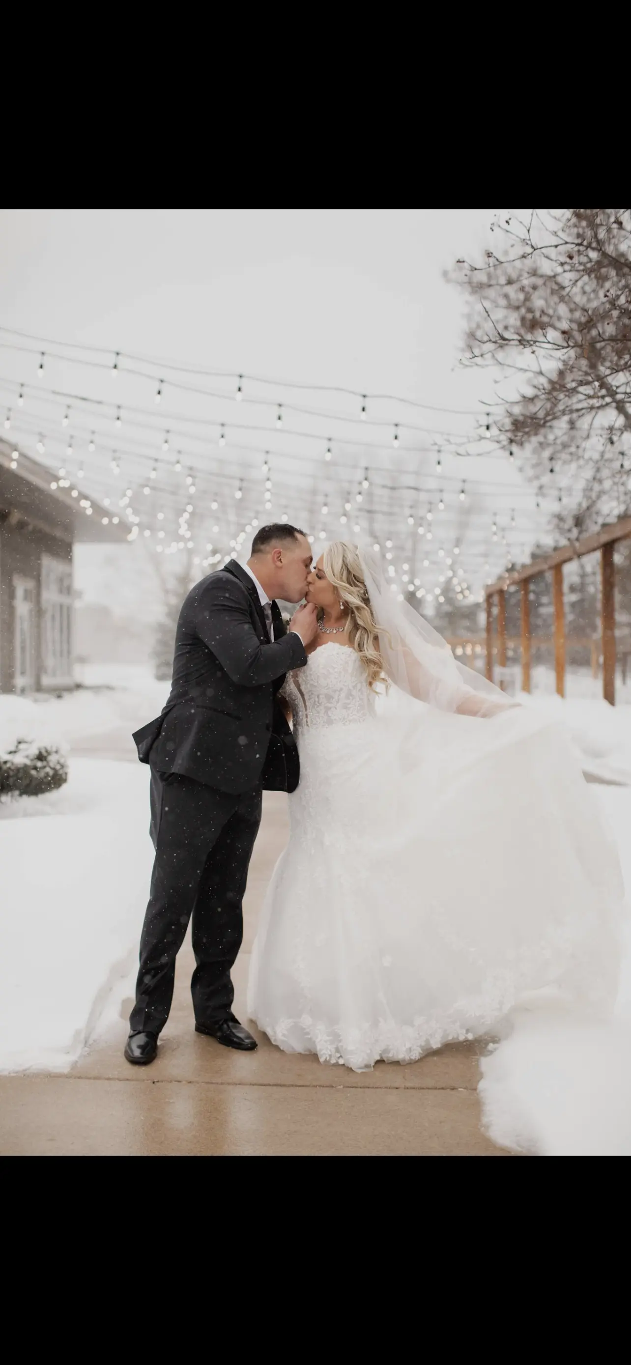 Bride In Beaded Mermaid Lennon Maggie Sottero With Groom