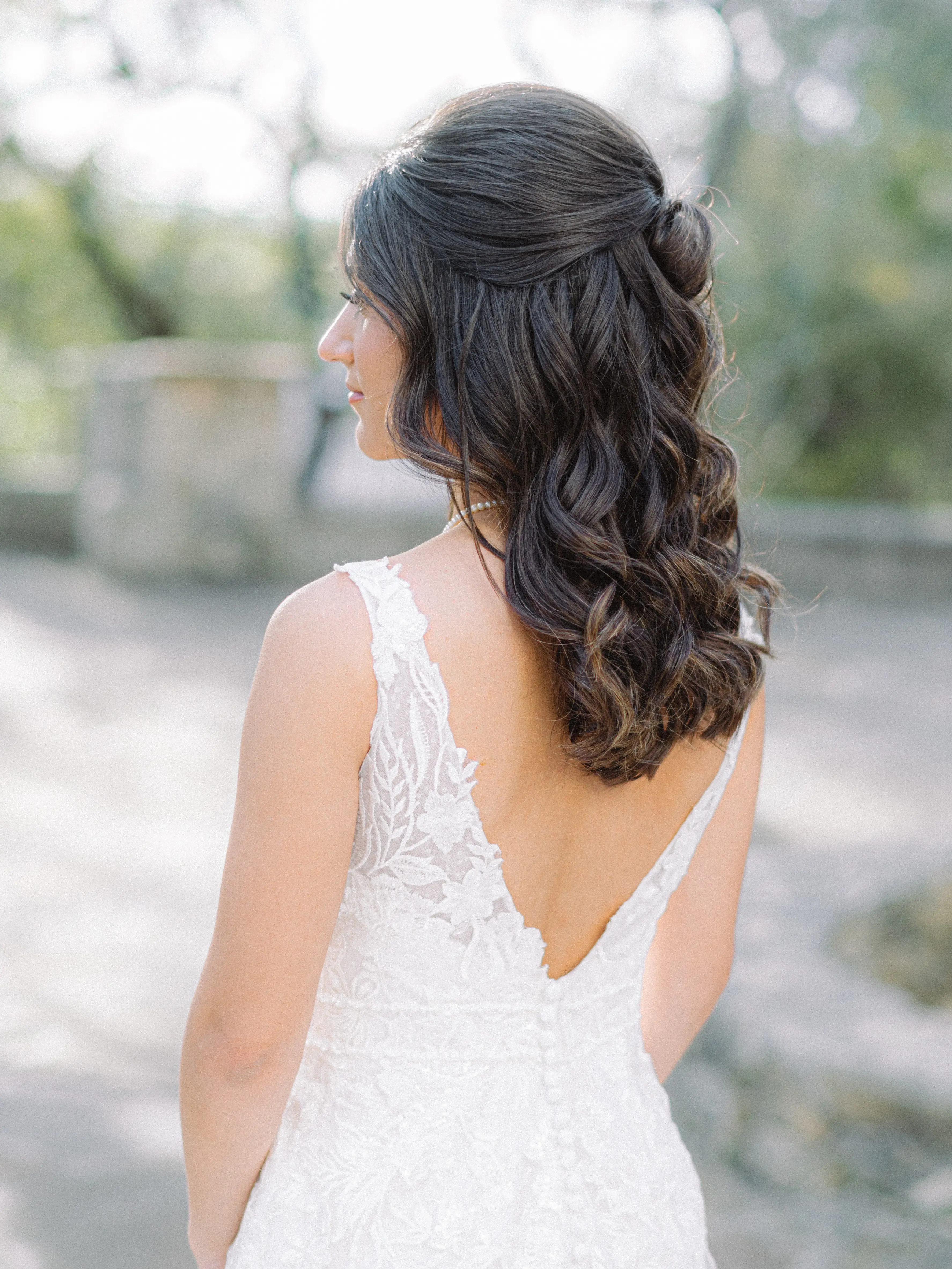 Bride In Lace Square Neck Wedding Dress Called Albany By Maggie Sottero