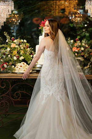 Bride in Premium Fit-and-Flare Bidal Gown for a Gorgeous Start to a Happily-Ever-After Alistair by Maggie Sottero