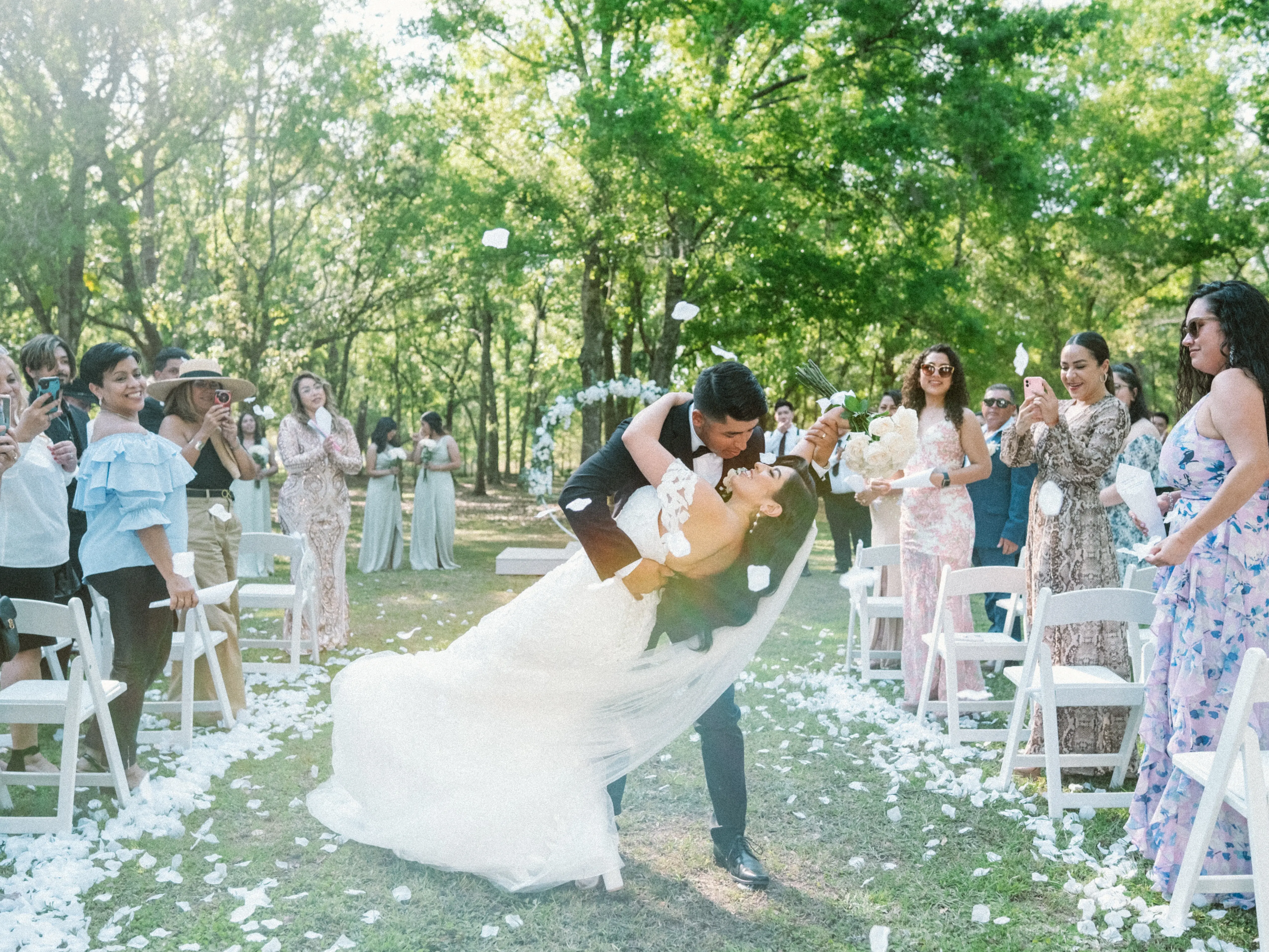 Bride In Lace Mermaid Wedding Dress Called Hattie By Rebecca Ingram With Groom