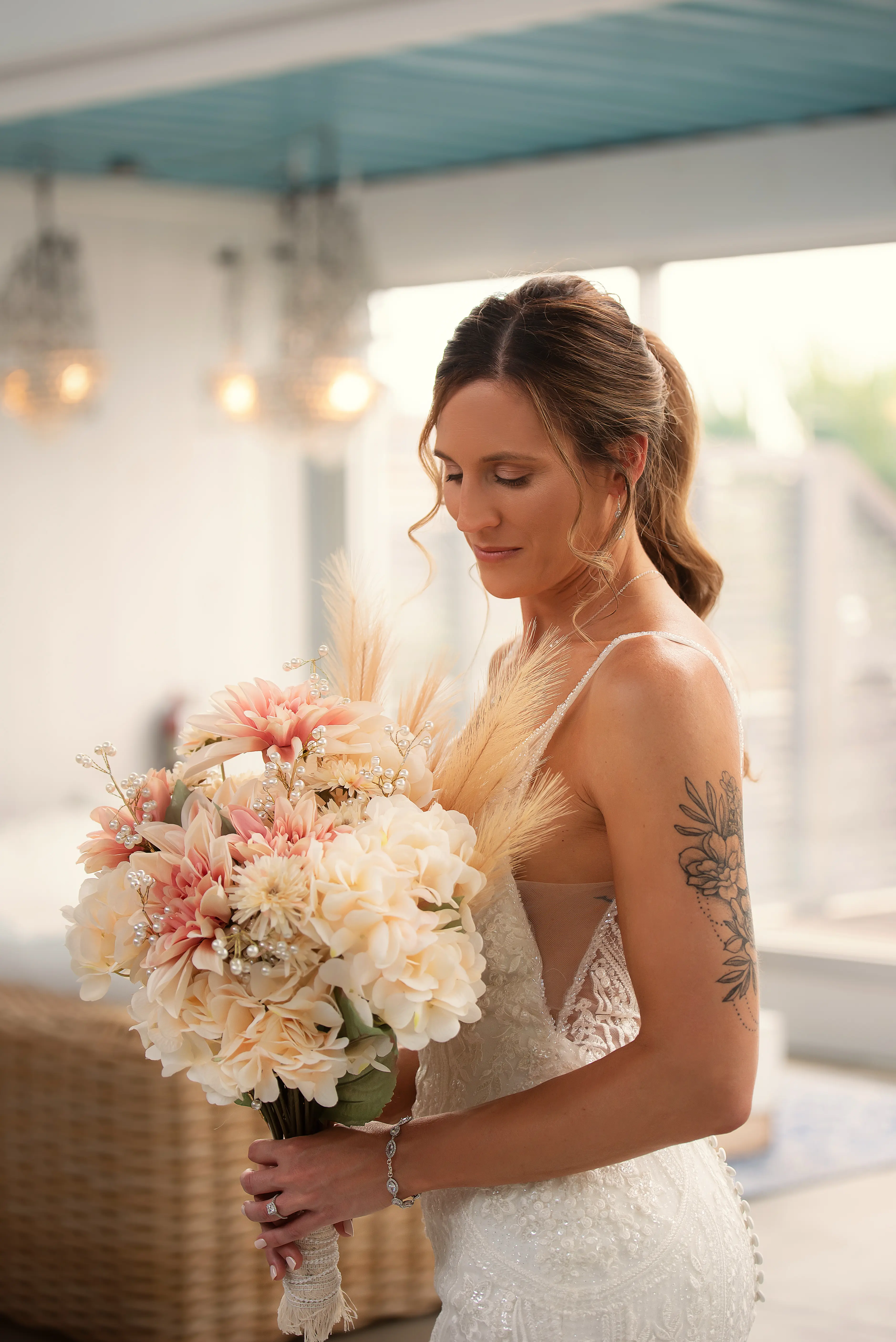 Bride In Sexy V-Back Bailey Sottero Midgley