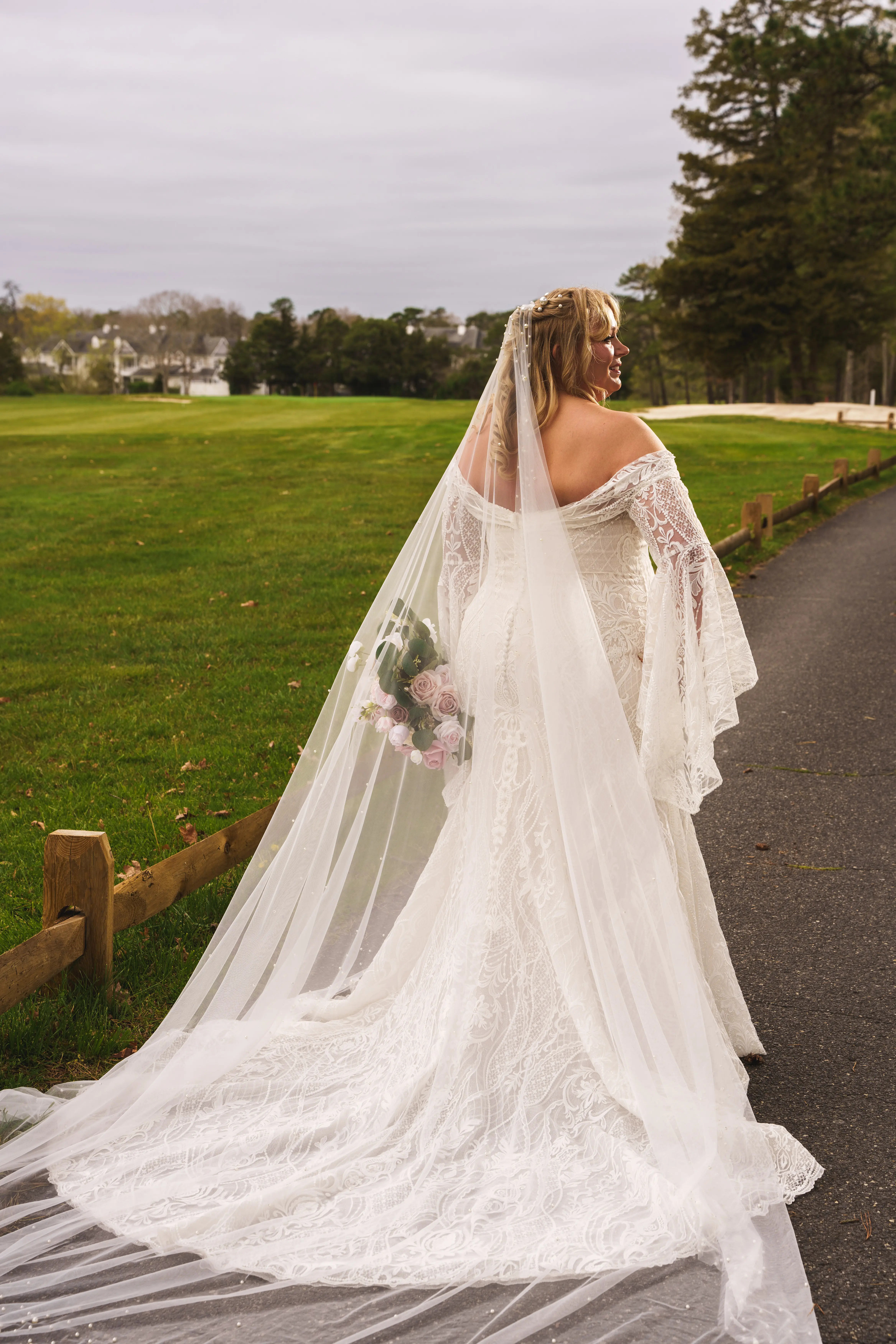 Bride wearing Bronson by Sottero and Midgley