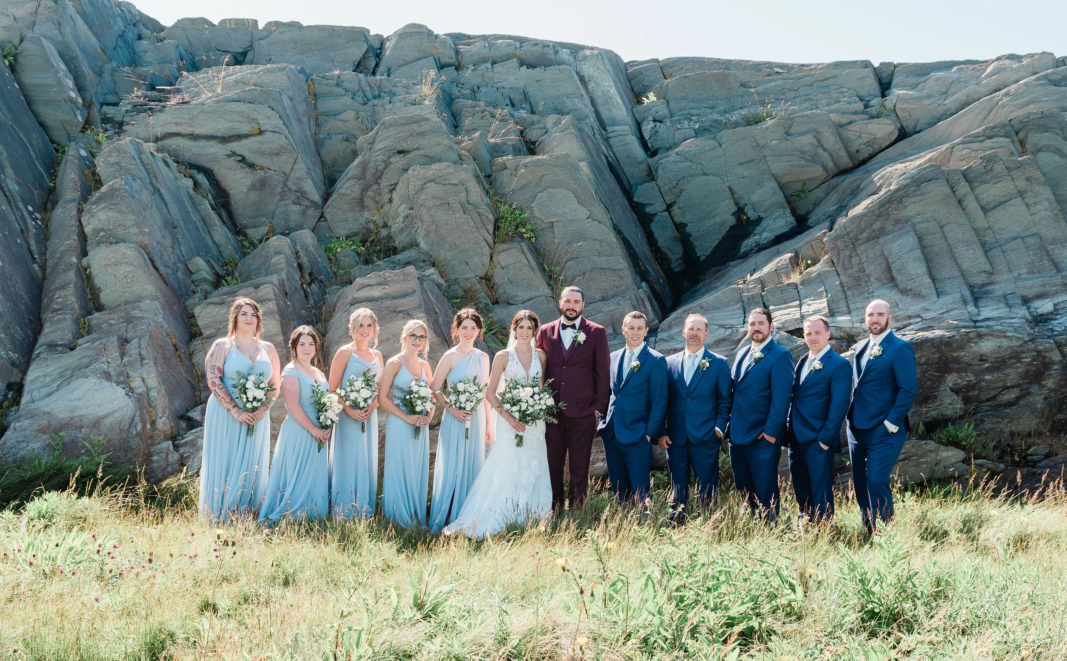 Groom With Bride Wearing Boho Wedding Dress With Keyhole Back Elizabetta By Rebecca Ingram